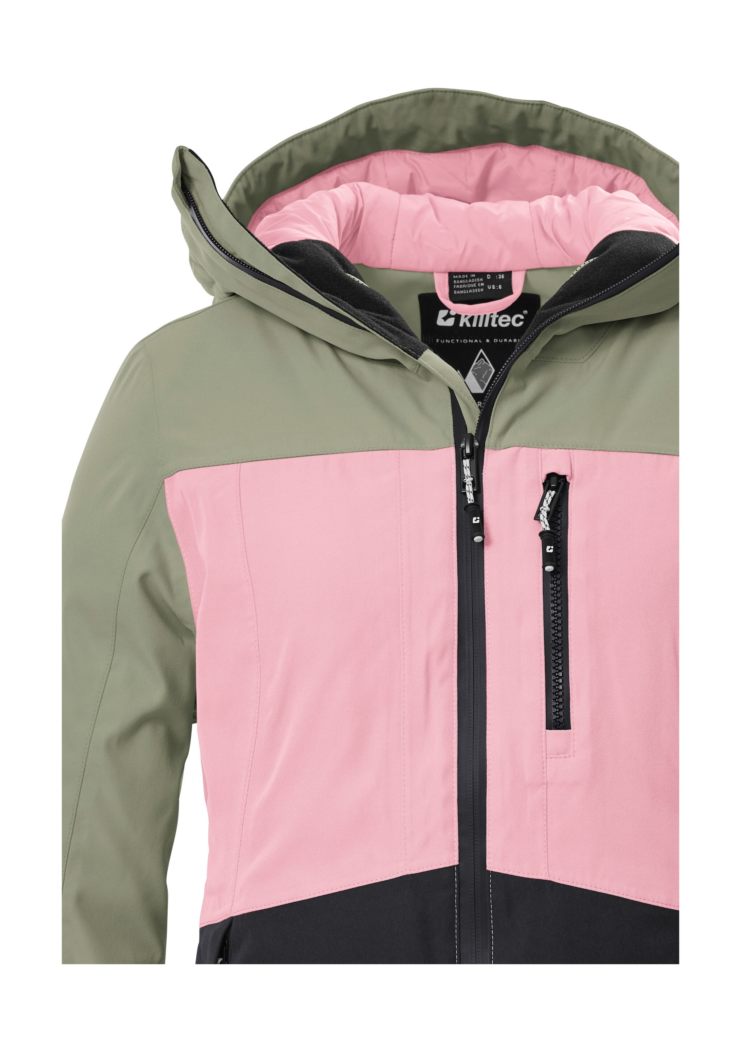 Killtec Ski-jack KSW 277 WMN SKI JCKT Waterdichte damesjas met sneeuwvanger, verstelbaar en ademend