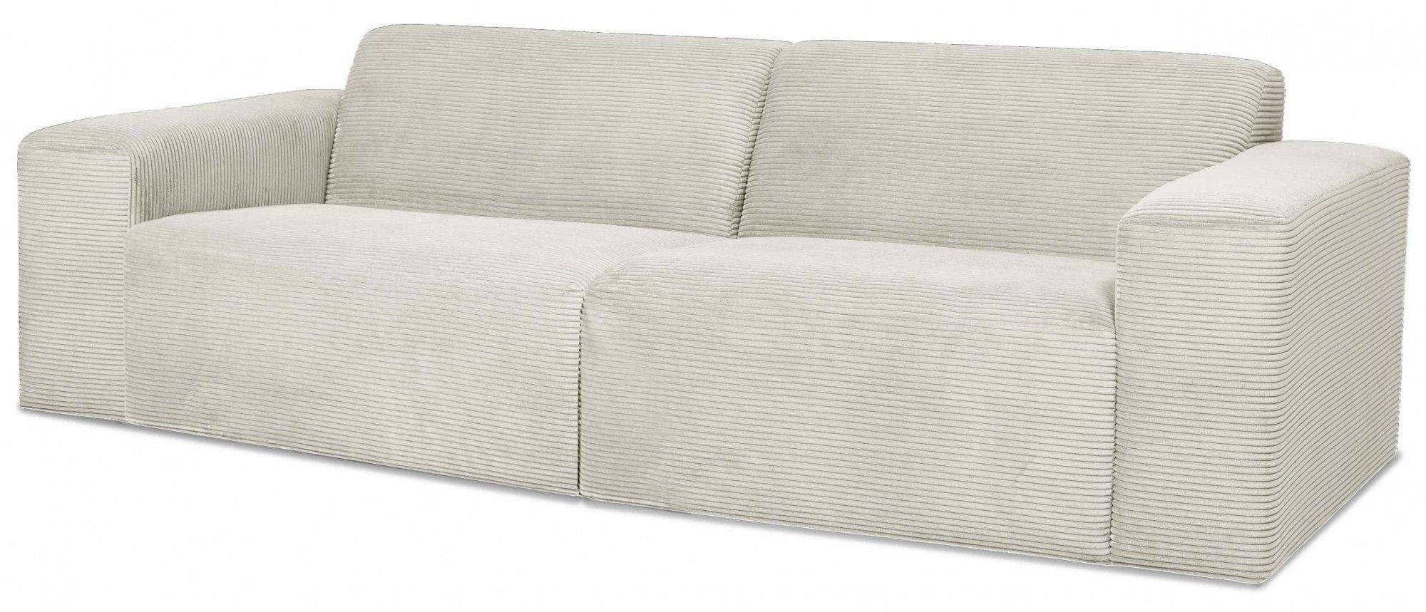 INOSIGN 3-zitsbank Koa, 228 cm, modulair bankstel in webstof, cord Designbank in corduroy, zachte lounge-zitcomfort