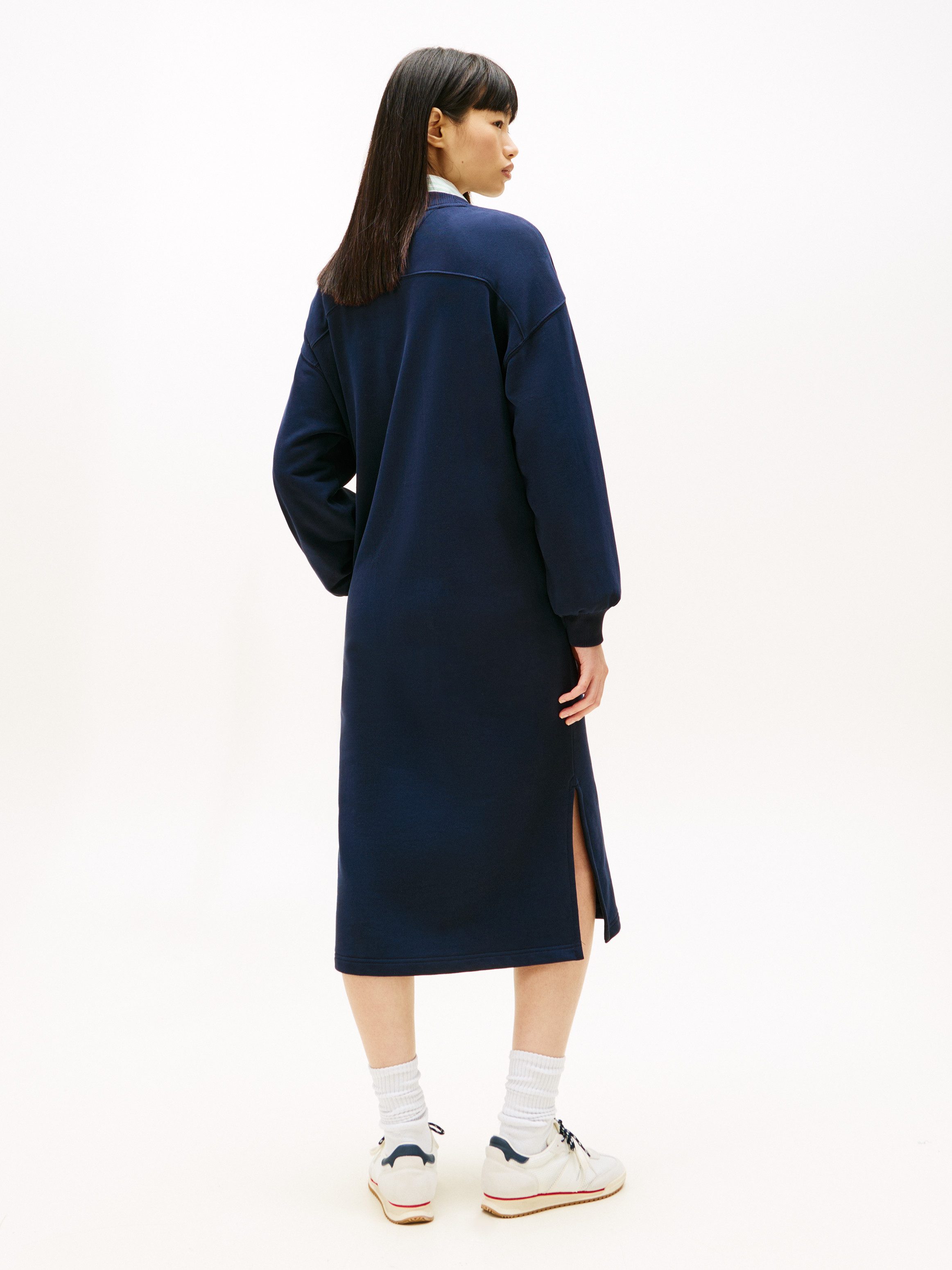 TOMMY JEANS Sweatjurk TJW BADGE SWEAT MIDI DRESS