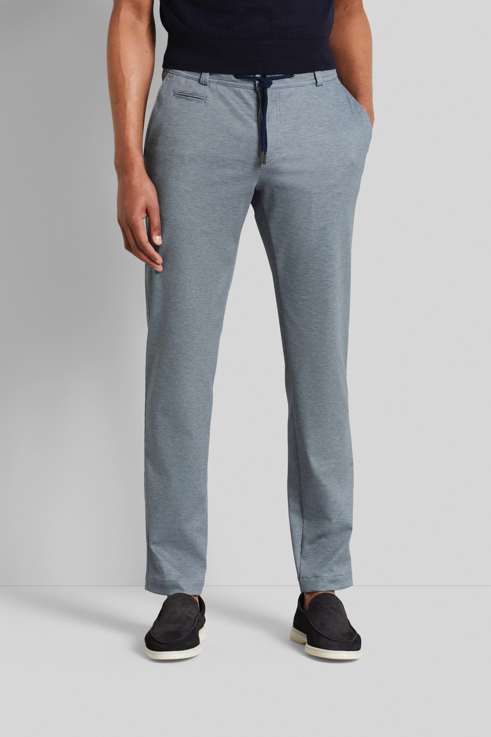 Bugatti Chino met trekkoord heren broeken maat 35 blauw