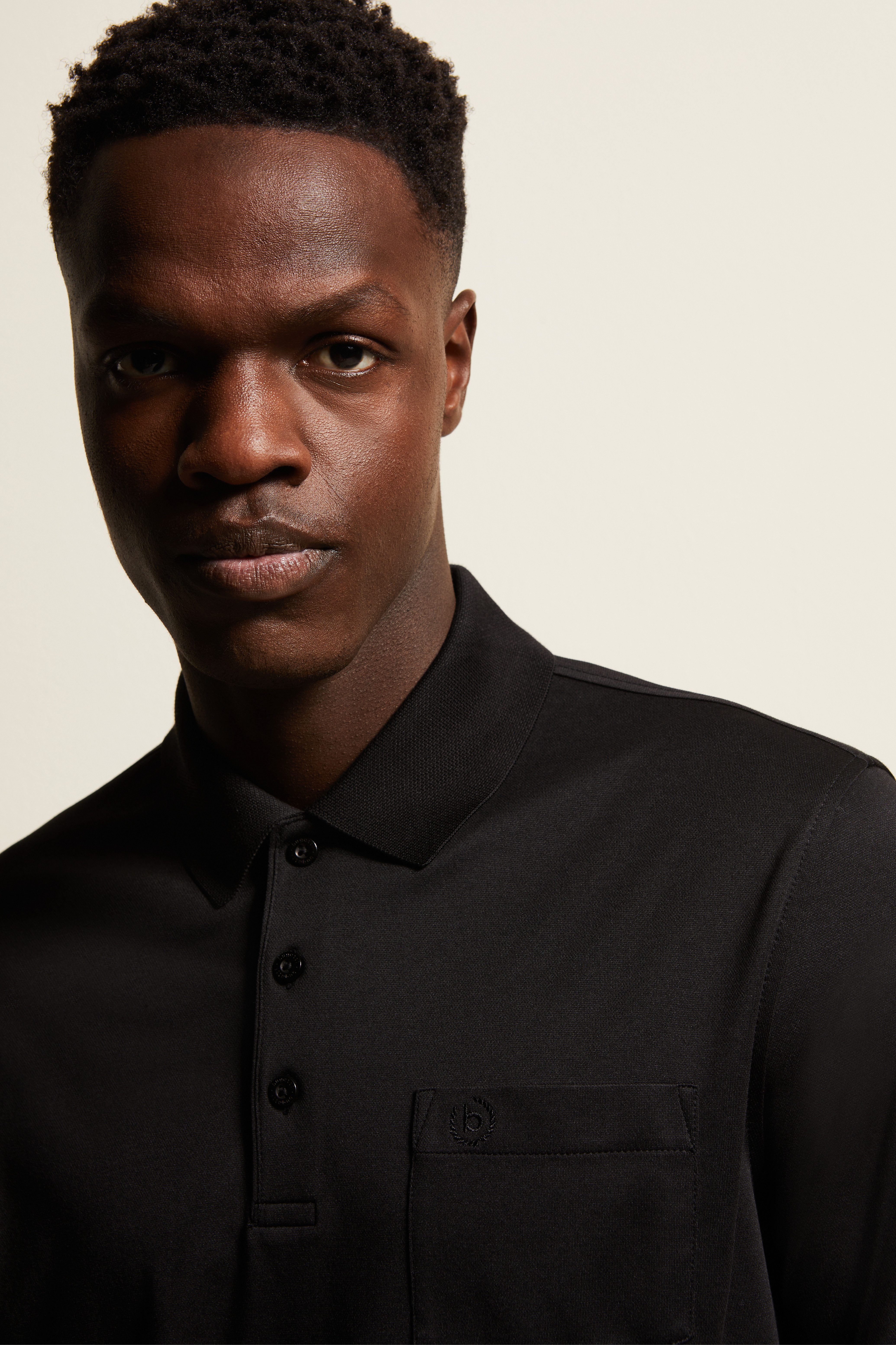 Bugatti Poloshirt met lange mouwen