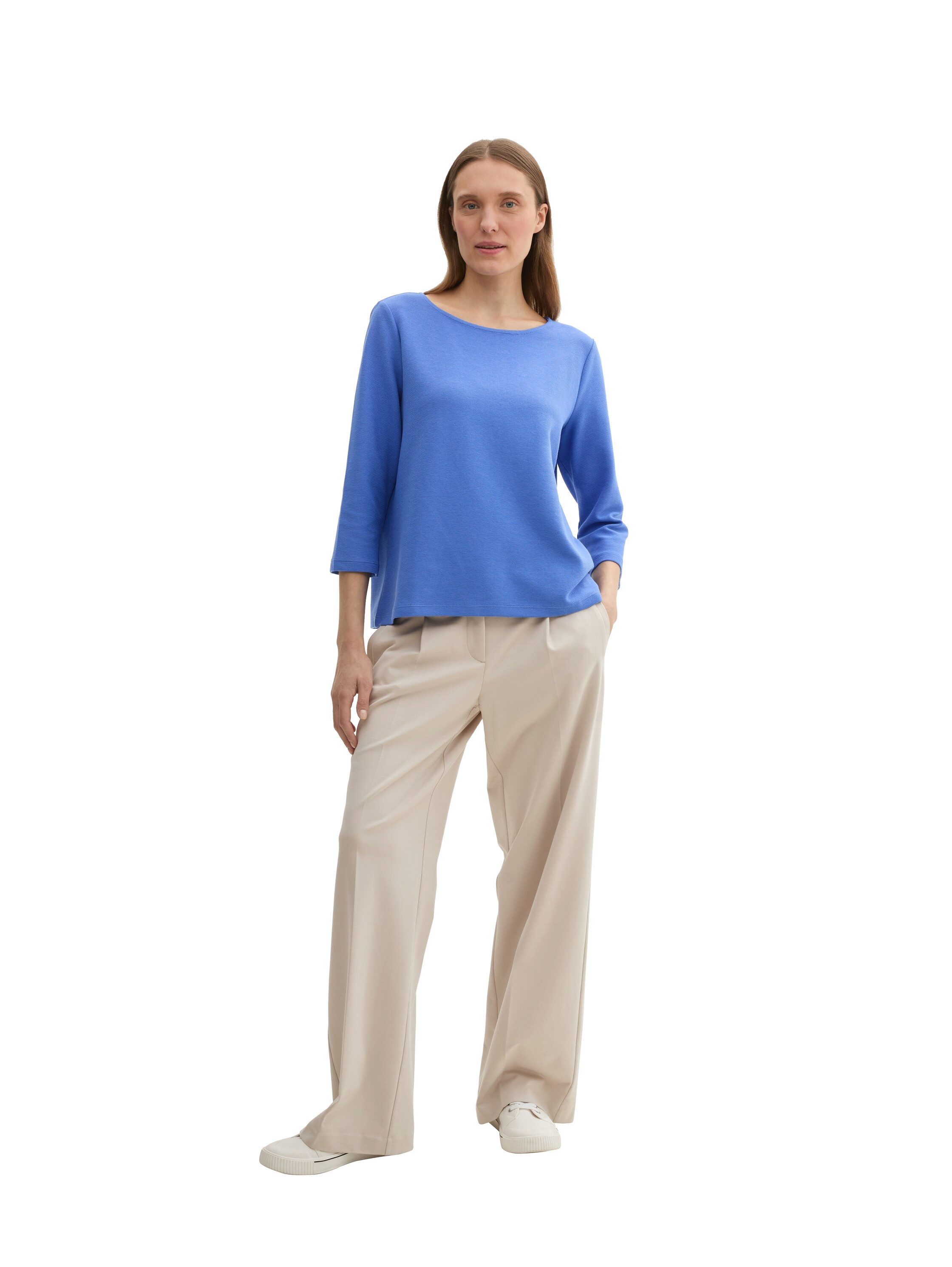 Tom Tailor Shirt met lange mouwen met structuur