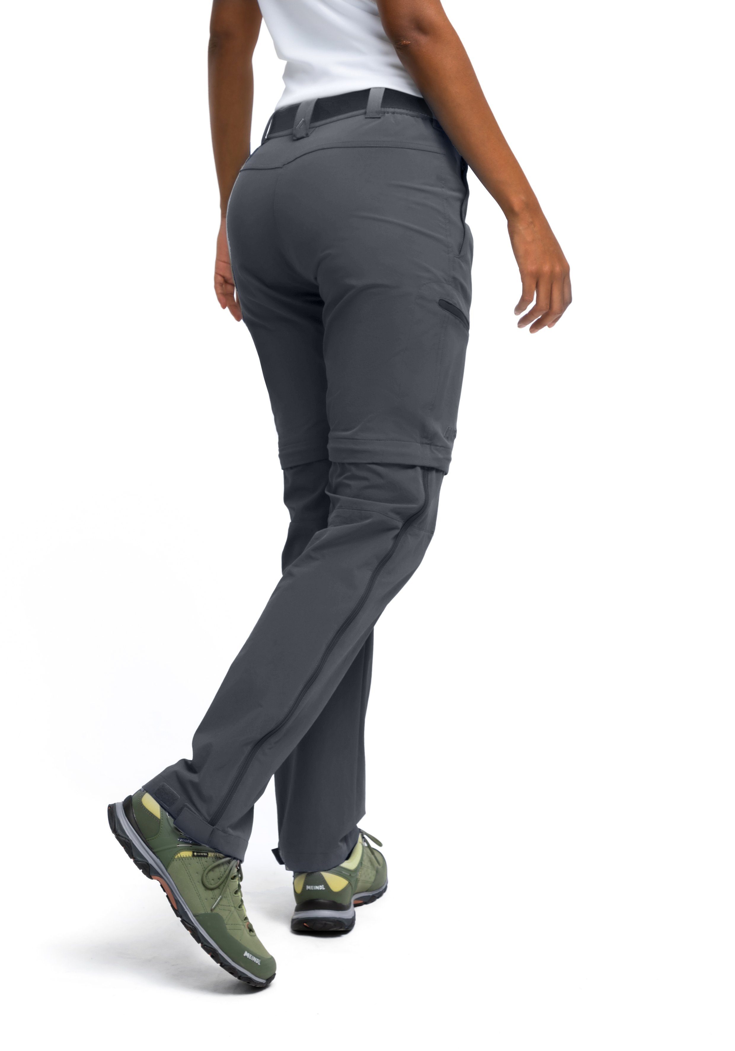 Maier Sports Functionele broek Nata Dames wandelbroek, afritsbare outdoorbroek, 3 zakken, regular fit