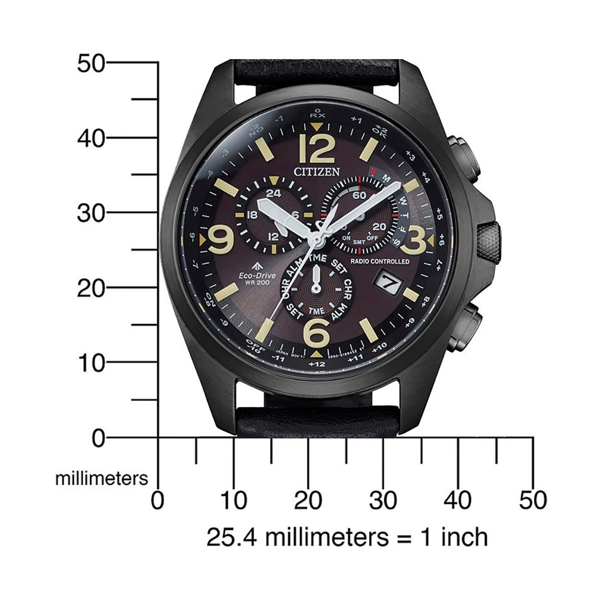 Citizen Radiografische chronograaf Promaster Land Polshorloge, herenhorloge, solar, datum, stopwatchfunctie, saffierglas