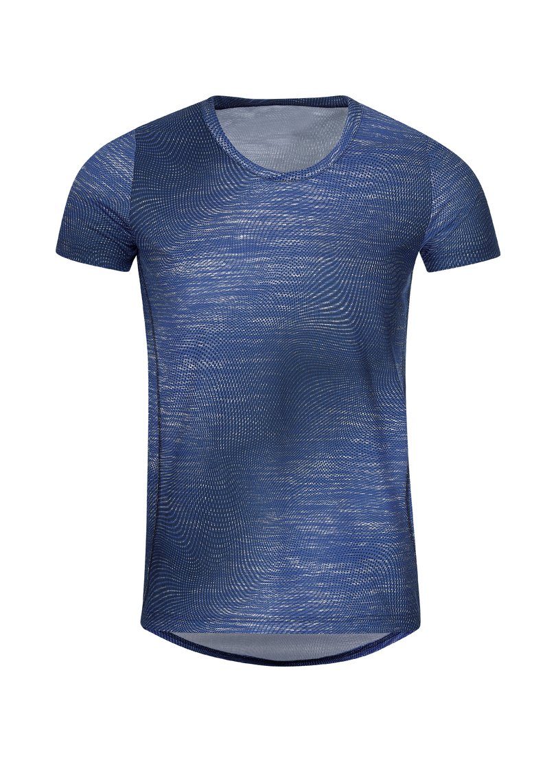 Trigema T-shirt TRIGEMA COOLMAX® sportshirt met een modieuze print (1-delig)
