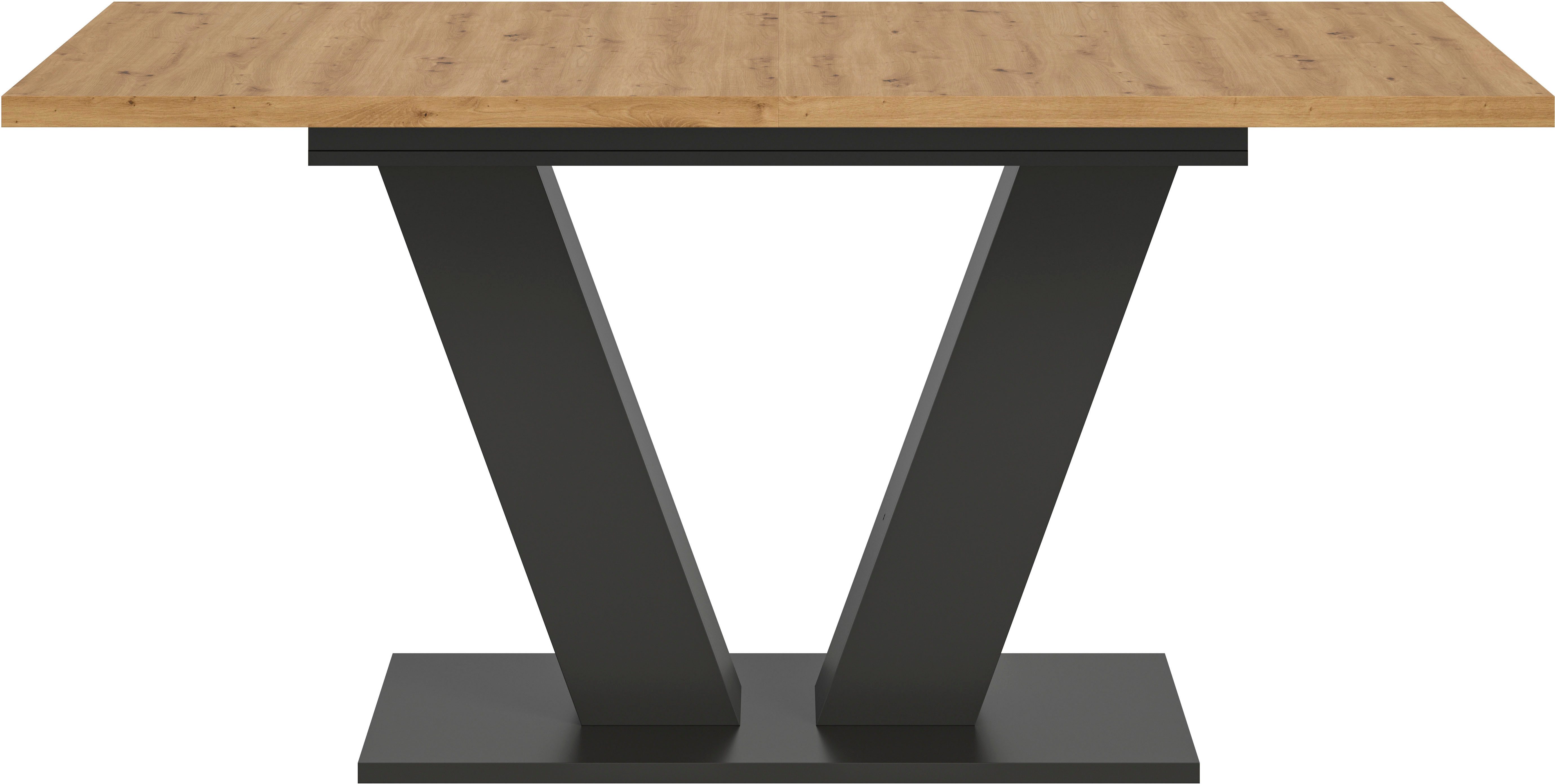INOSIGN Eettafel Motus, uitschuifbaar 150 - 190 cm, inclusief 40 cm inlegplaat
