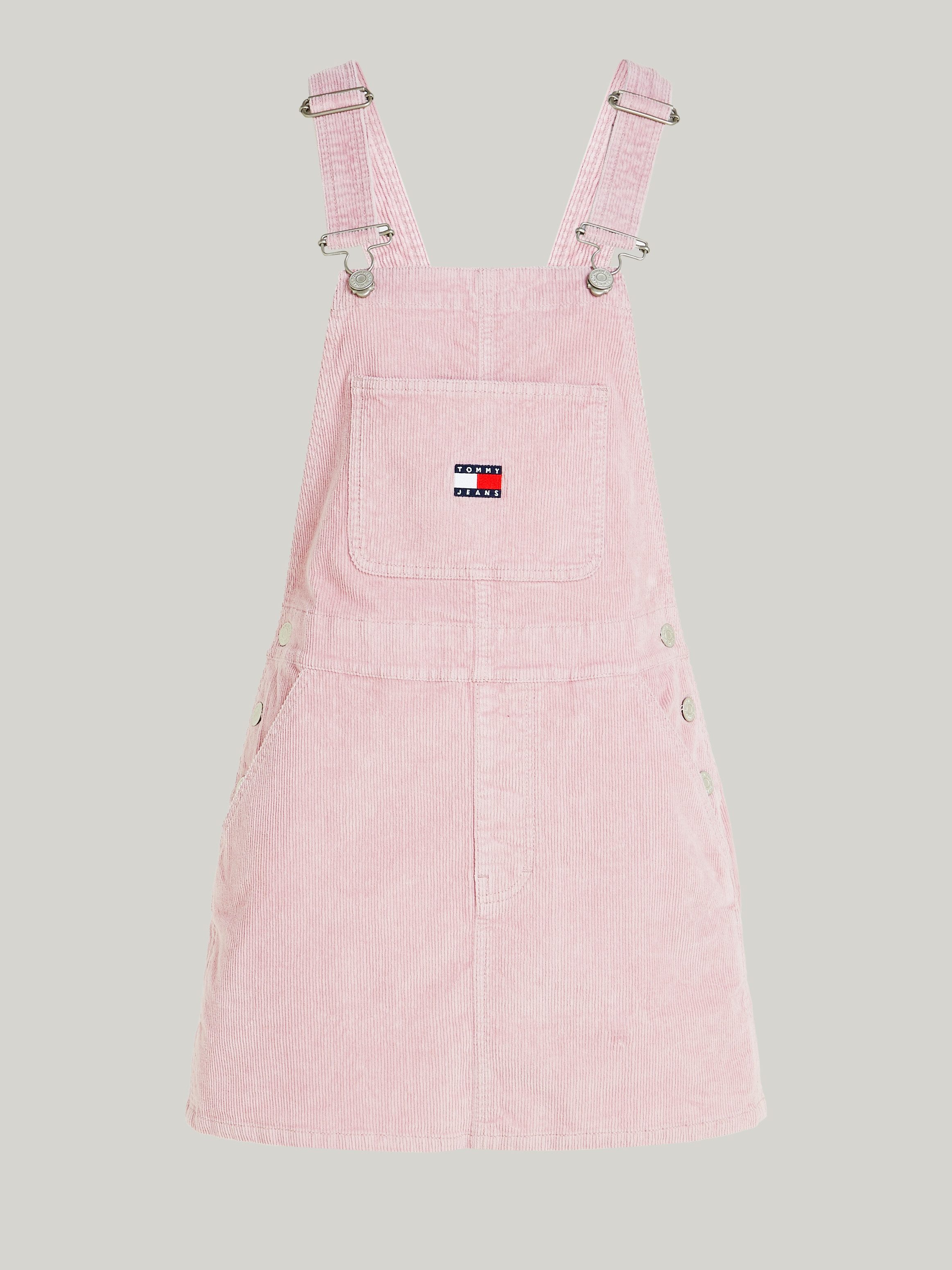 TOMMY JEANS Salopetjurk TJW WASH CORD DUNGAREE DRESS EXT