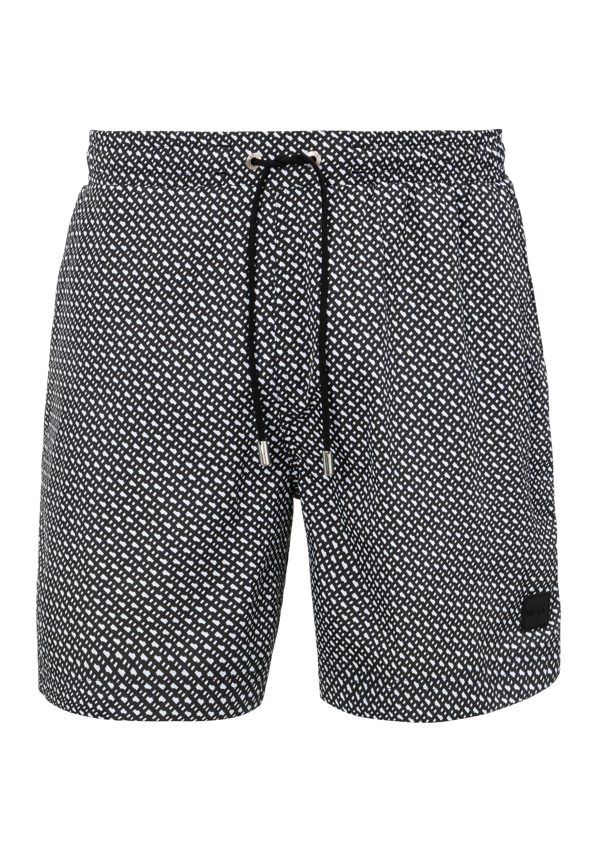 BOSS Zwemshort Ciro met monogram-motief
