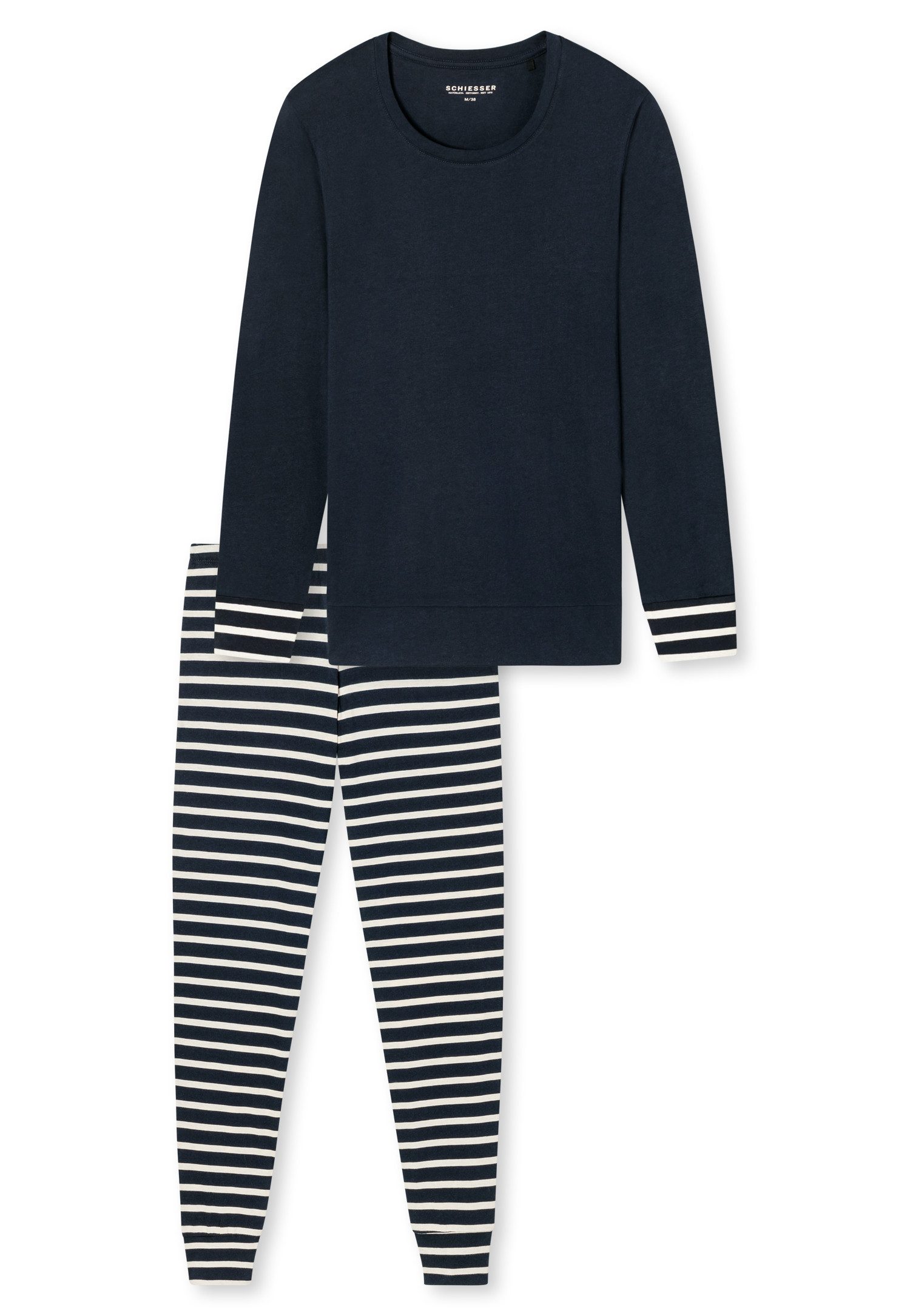 Schiesser Pyjama Casual Essentials met comfortabele boorden (2-delig)