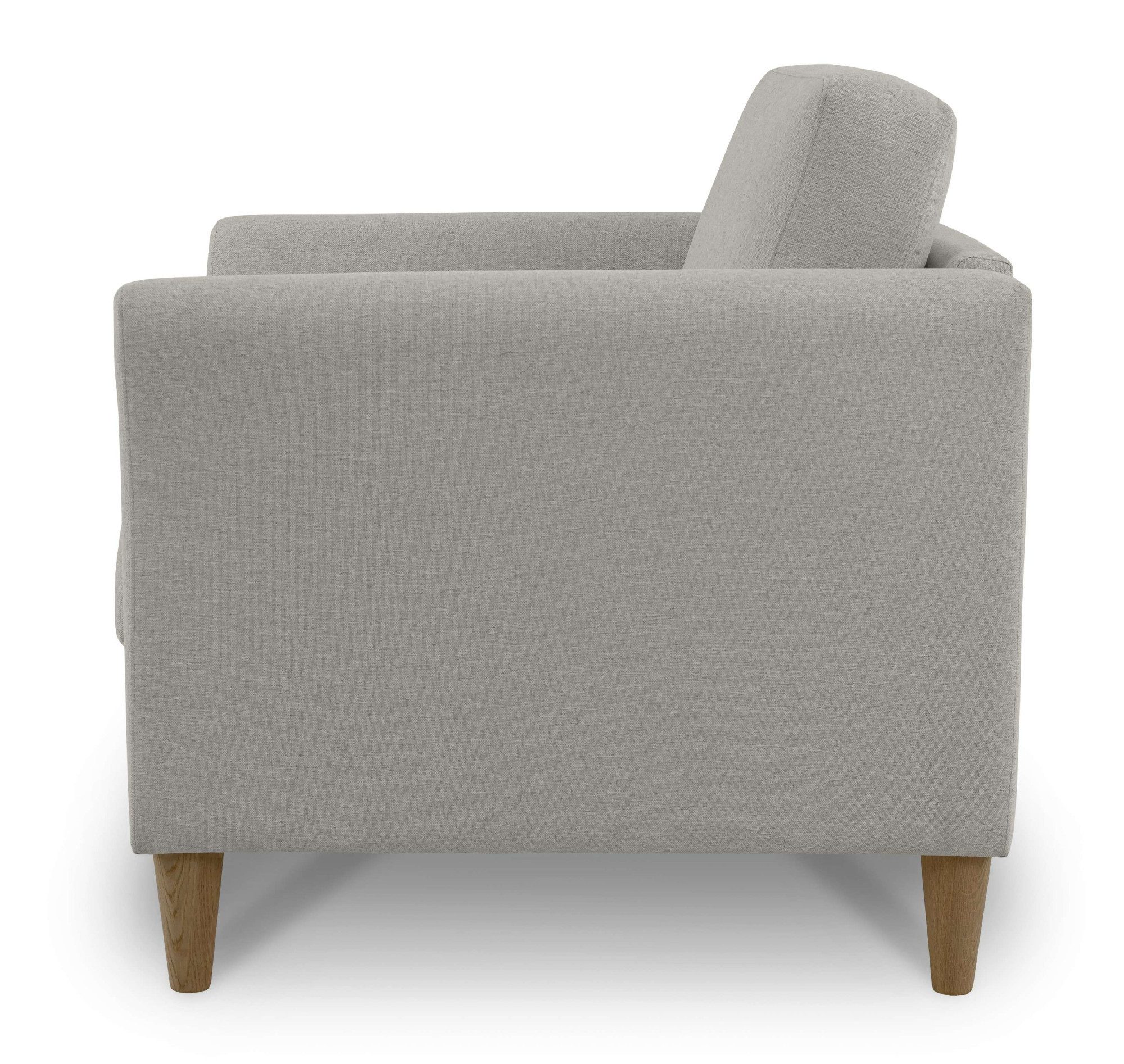 Home affaire Fauteuil Arellano, breedte 93 cm klassiek ontwerp, met massief houten voeten, fijn geweven stof