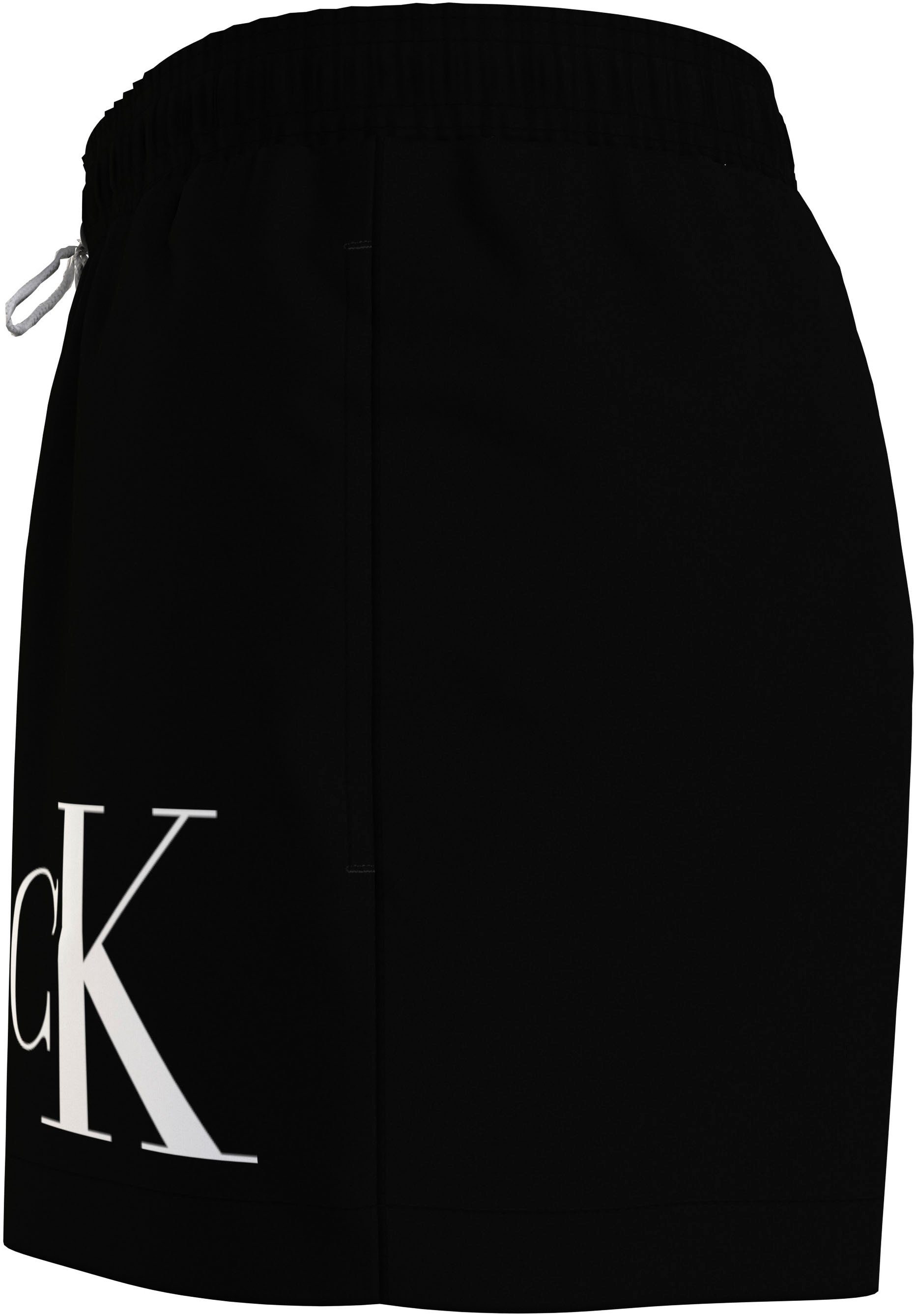 Calvin Klein Swimwear Zwemshort SHORT DRAWSTRING met contrastkleurig logo