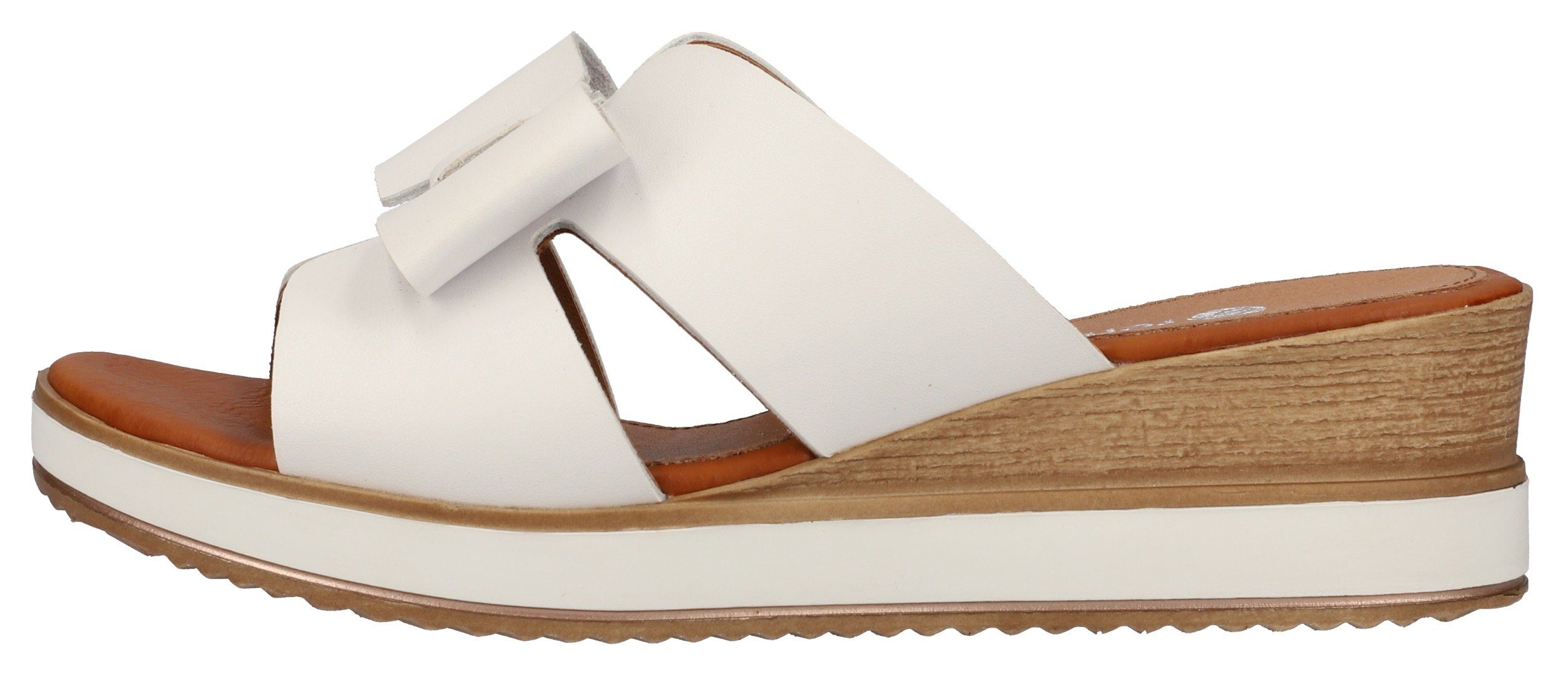 Remonte Slippers , sleehak, zomerschoen met mooie sierstrik