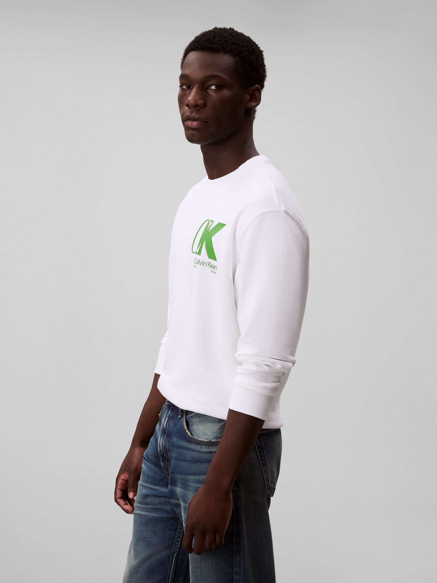 Calvin Klein Sweatshirt LS EU 350TERRY CK OVERLAP GRAPHI