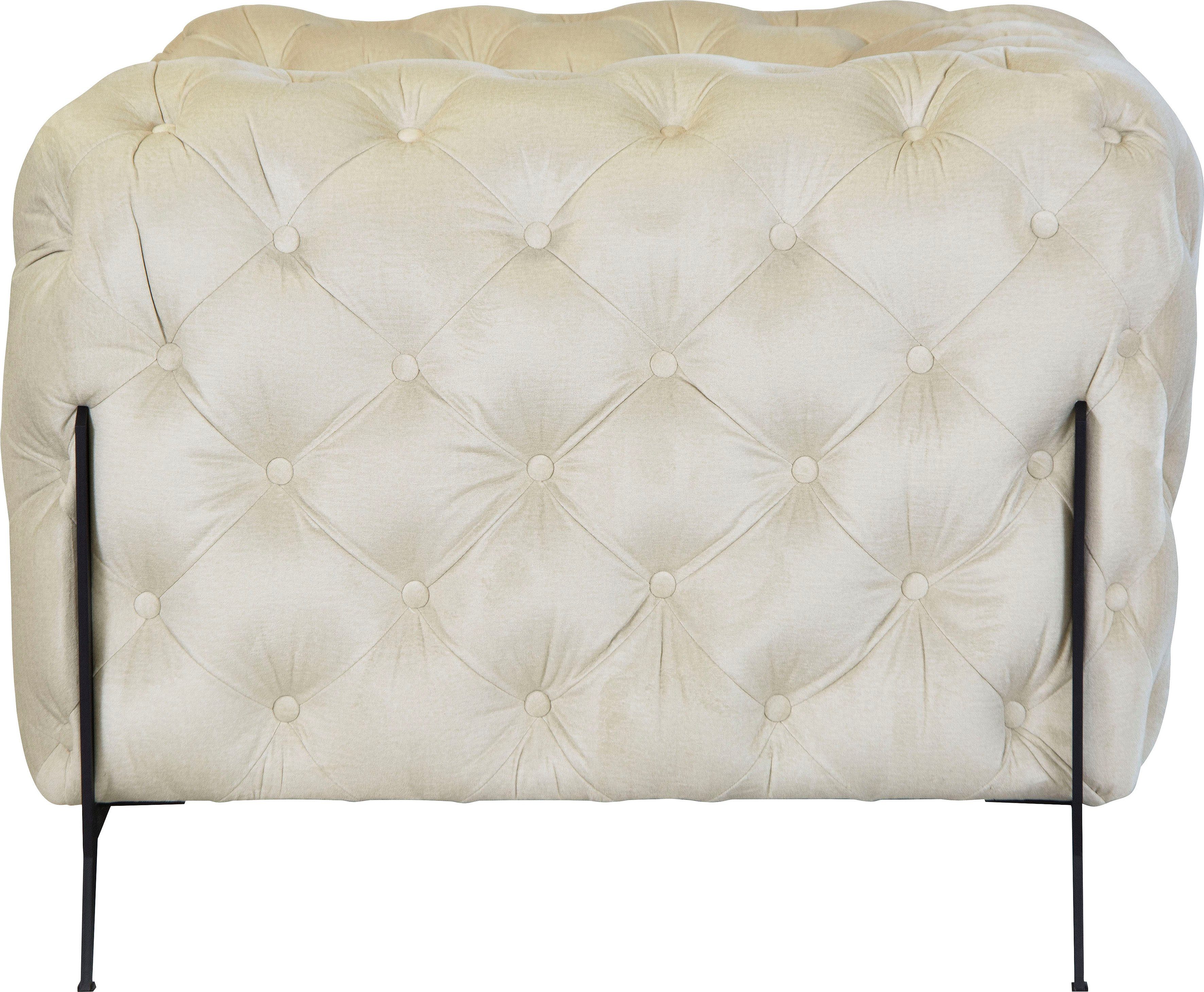 Leonique Chesterfield-fauteuil Amaury Fauteuil luxueuze capitonnage, moderne chesterfield look, kleur van de poten ter keuze
