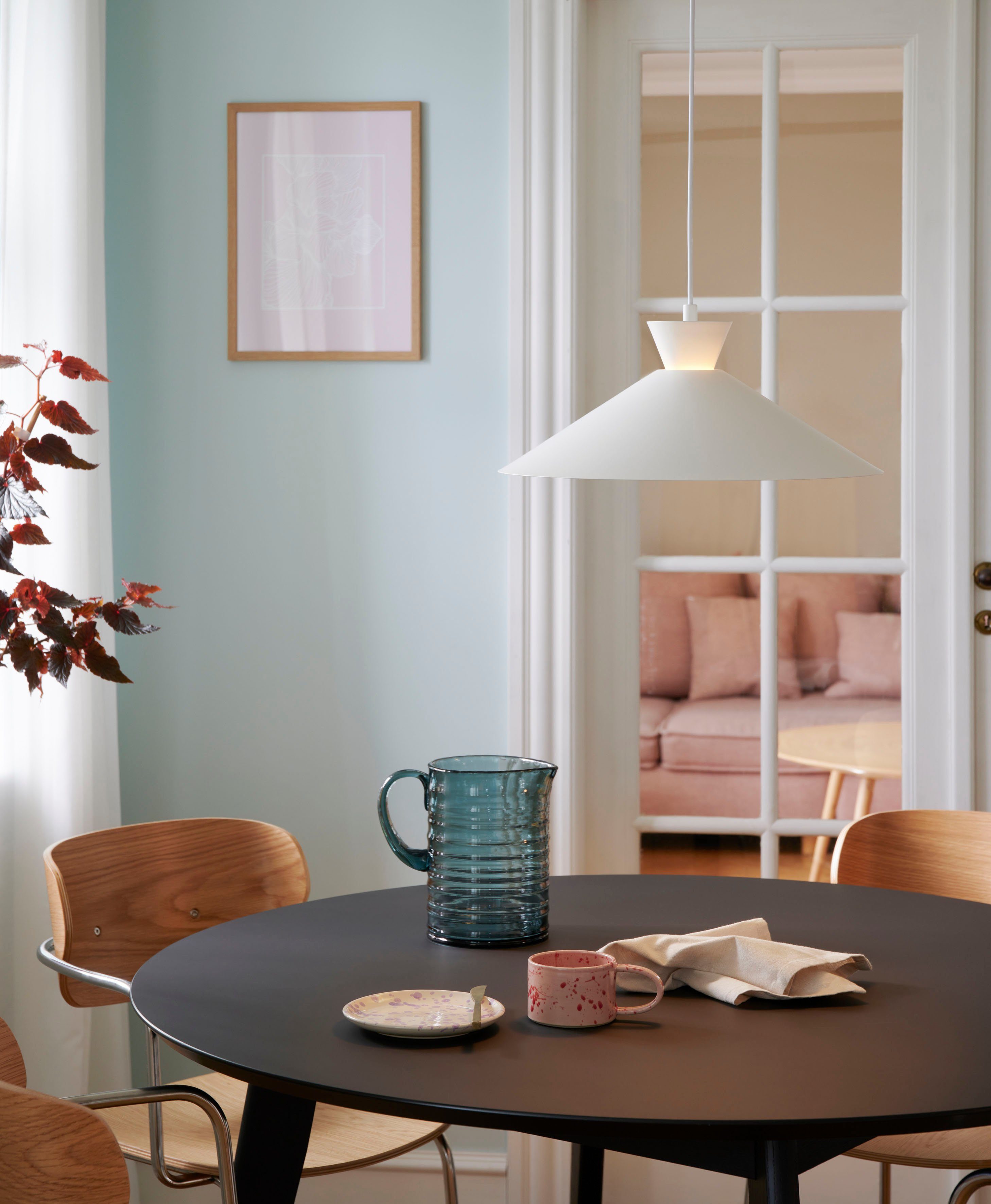 Nordlux Hanglamp Dial Noordse eenvoud met duidelijke lijnen, decoratief uplight-effect (1 stuk)