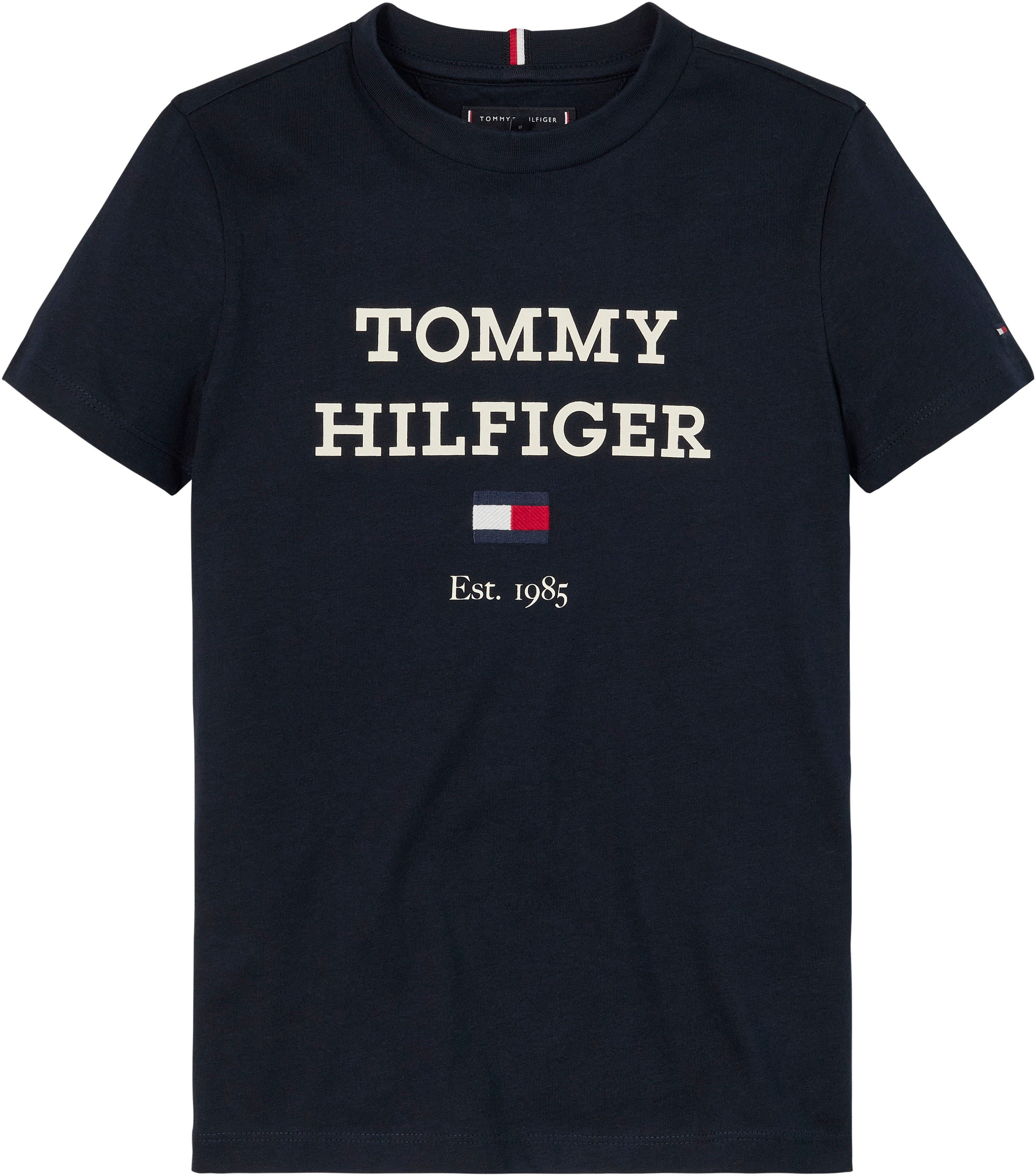 Tommy Hilfiger T-shirt TH LOGO TEE S S met groot logo-opschrift