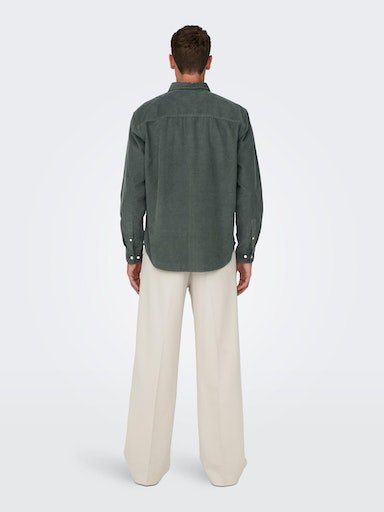 ONLY & SONS Overhemd met lange mouwen OS ONSALP RLX 2PKT WASHD COR