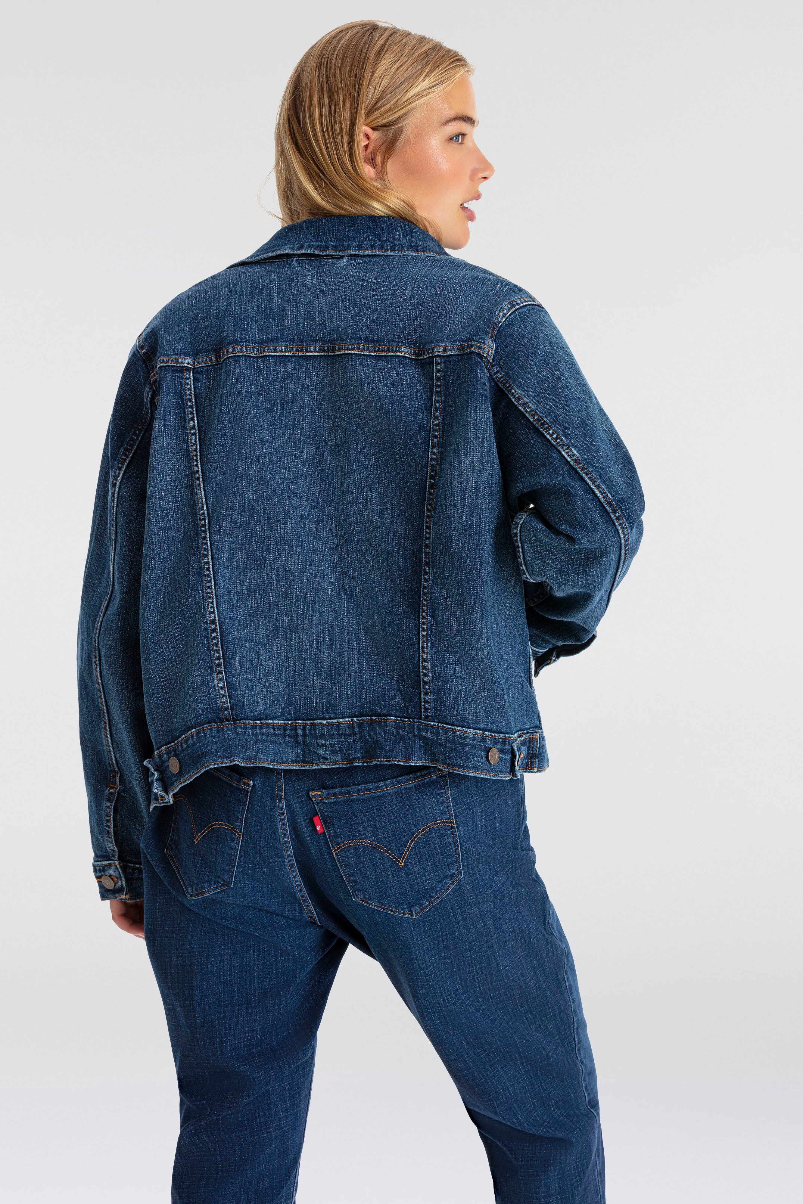 Levi's Plus Levi's Plus Jeansjack met stretch en borstzakken
