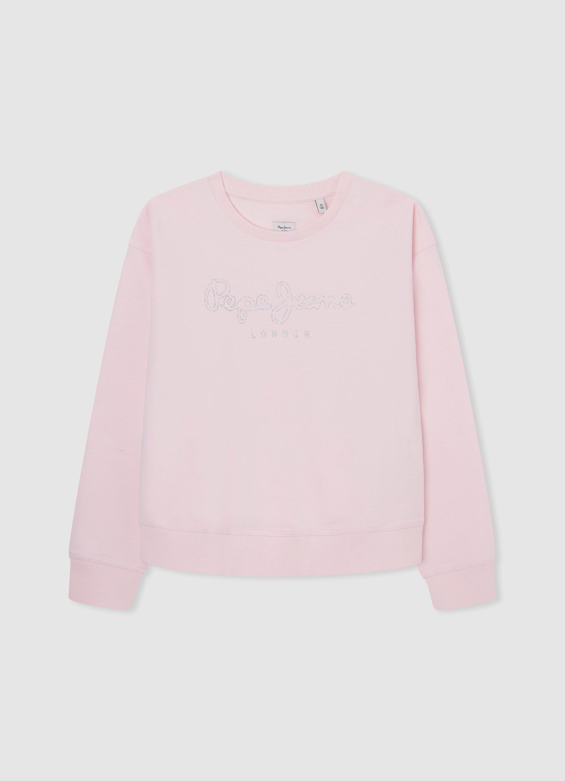 pepe jeans sweatshirt rosé for girls roze