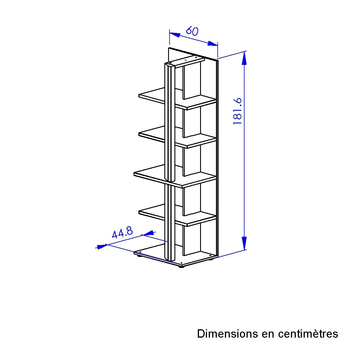 Gami Ordnerrek ARCADE Boekenkast b. 60 (1 stuk)