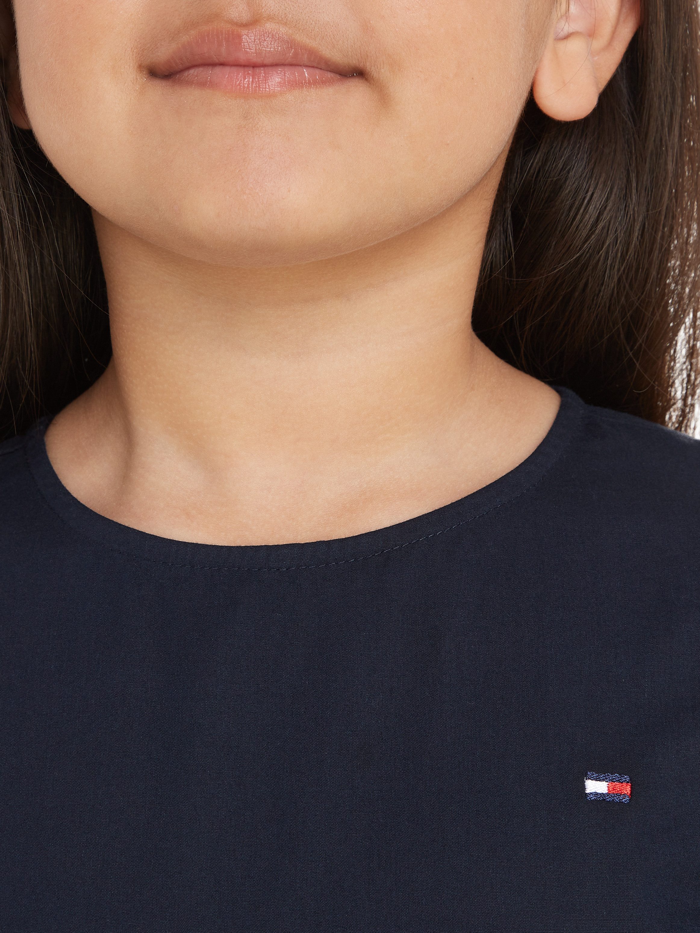 Tommy Hilfiger Jurk in a-lijn BRODERIE ANGLAISE DRESS SS Kinderen tot 16 jaar met logostiksel