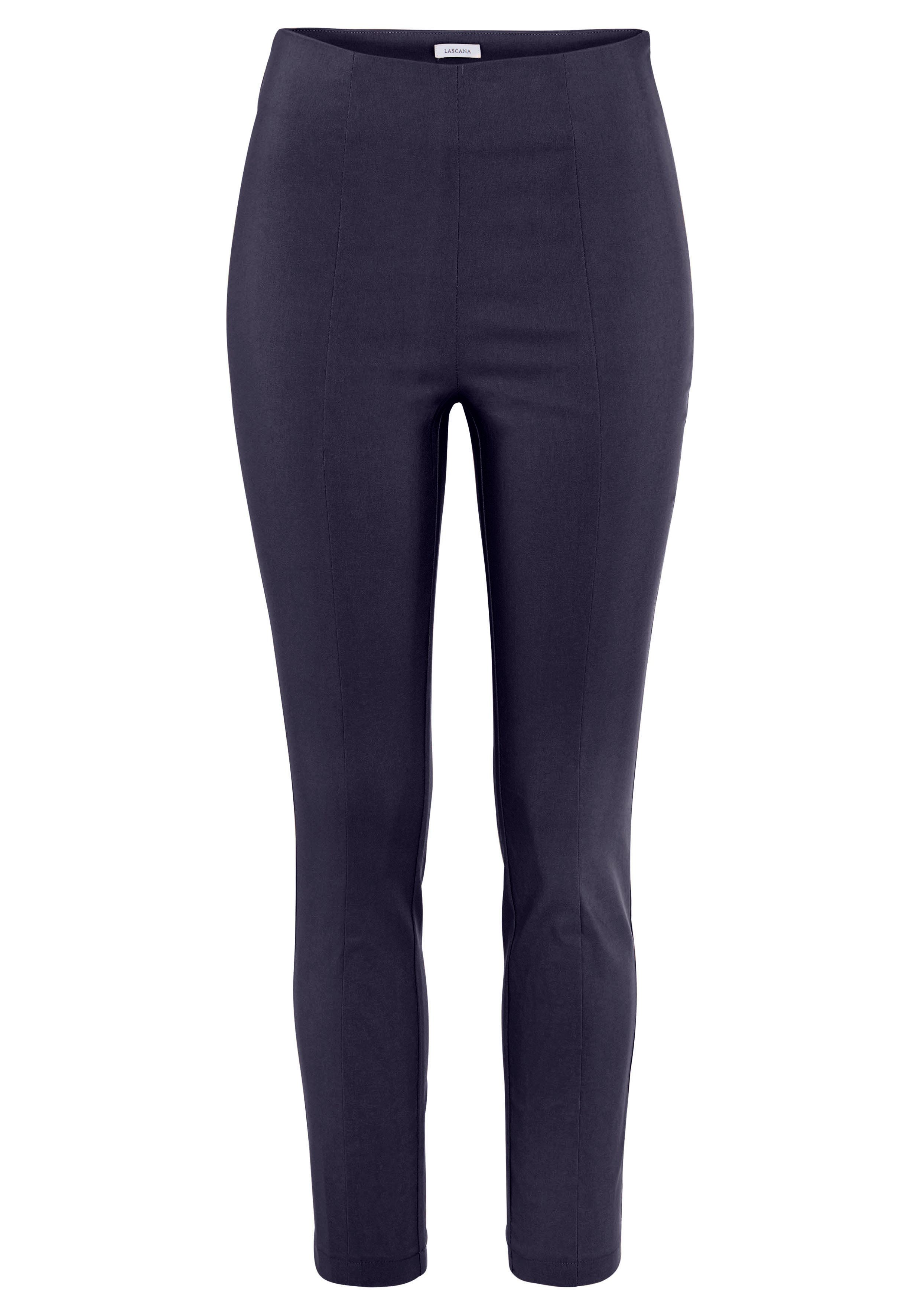 Lascana Stretchbroek met figuurvriendelijke tailleband, elegante stofbroek in smalle pasvorm