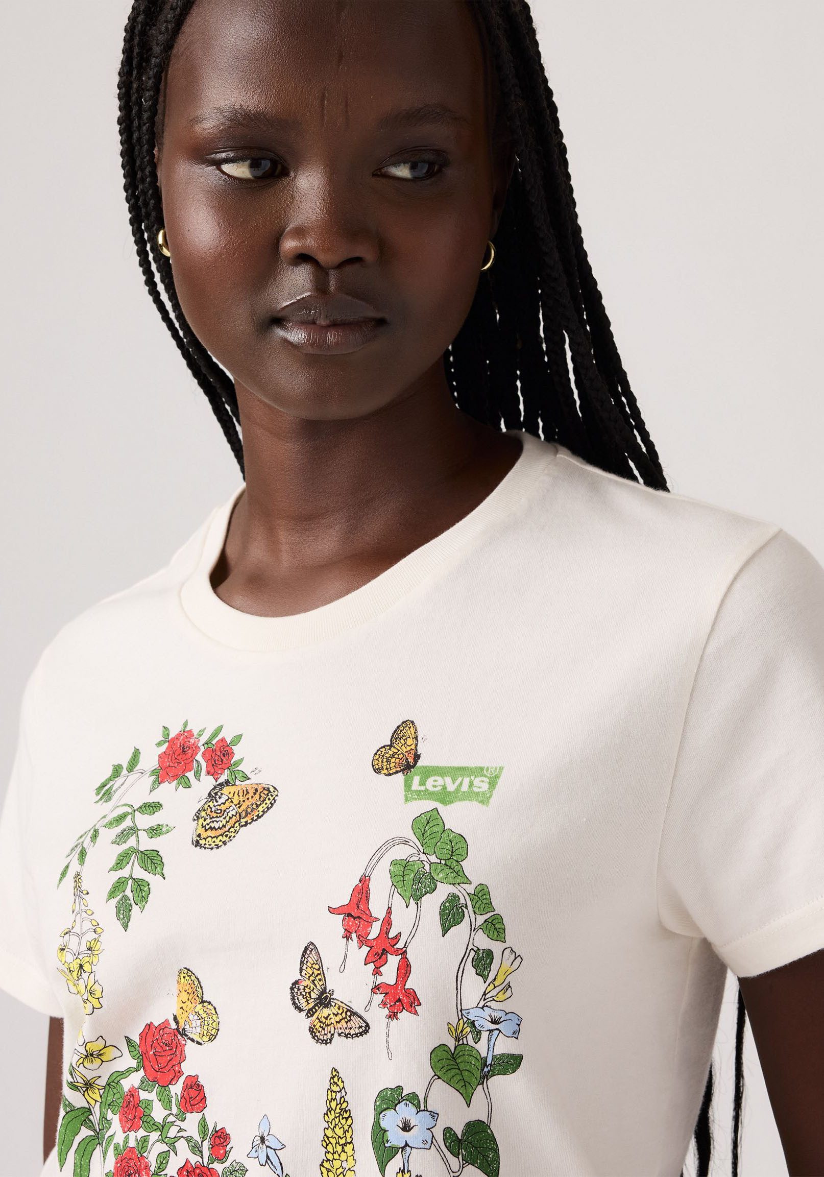 Levi's® T-shirt The Perfect Tee met bloemenprint