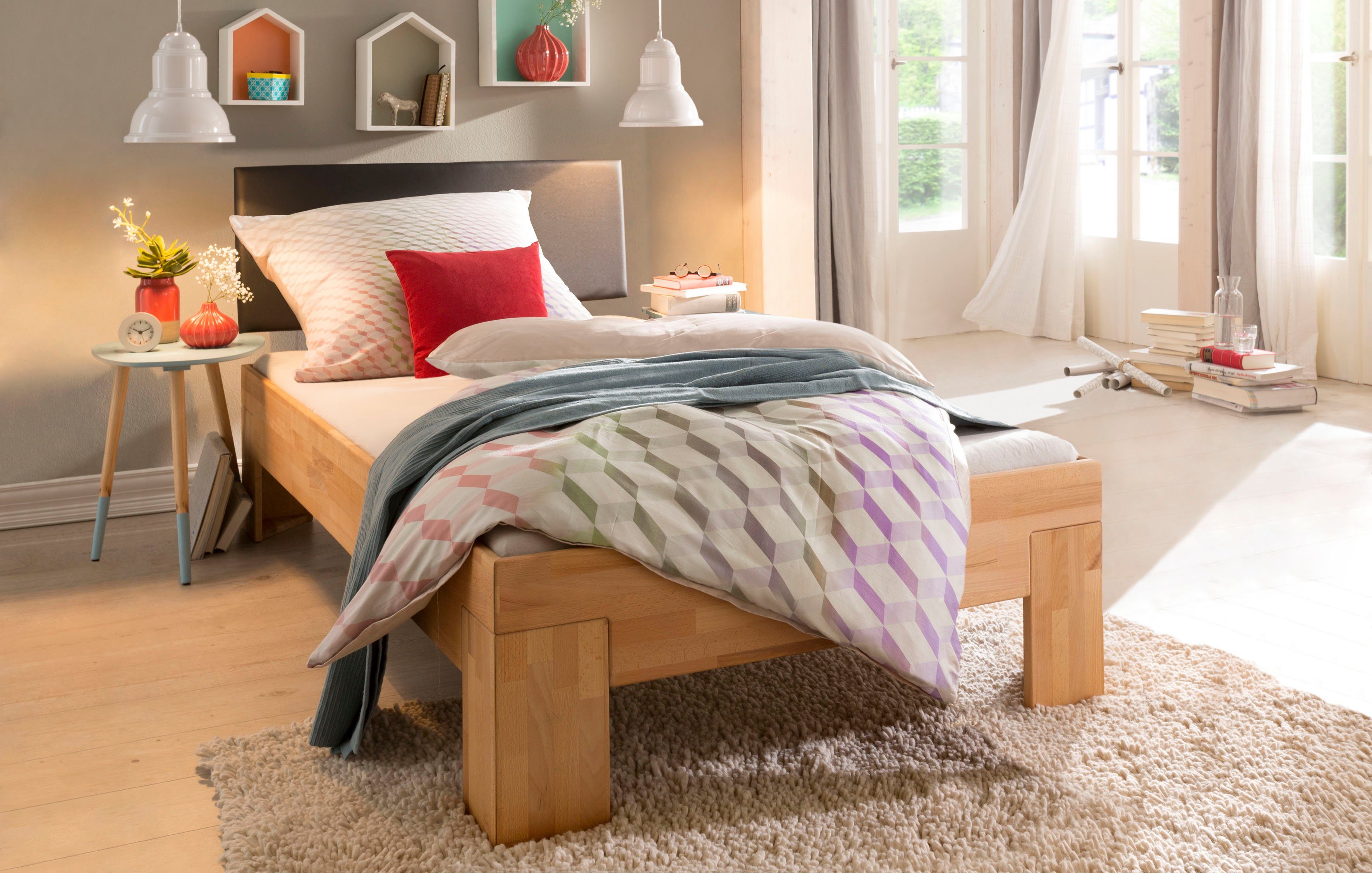 Home affaire Massief houten ledikant Toronto optioneel met of zonder hoofdsteun, van fsc®-gecertificeerd beukenhout