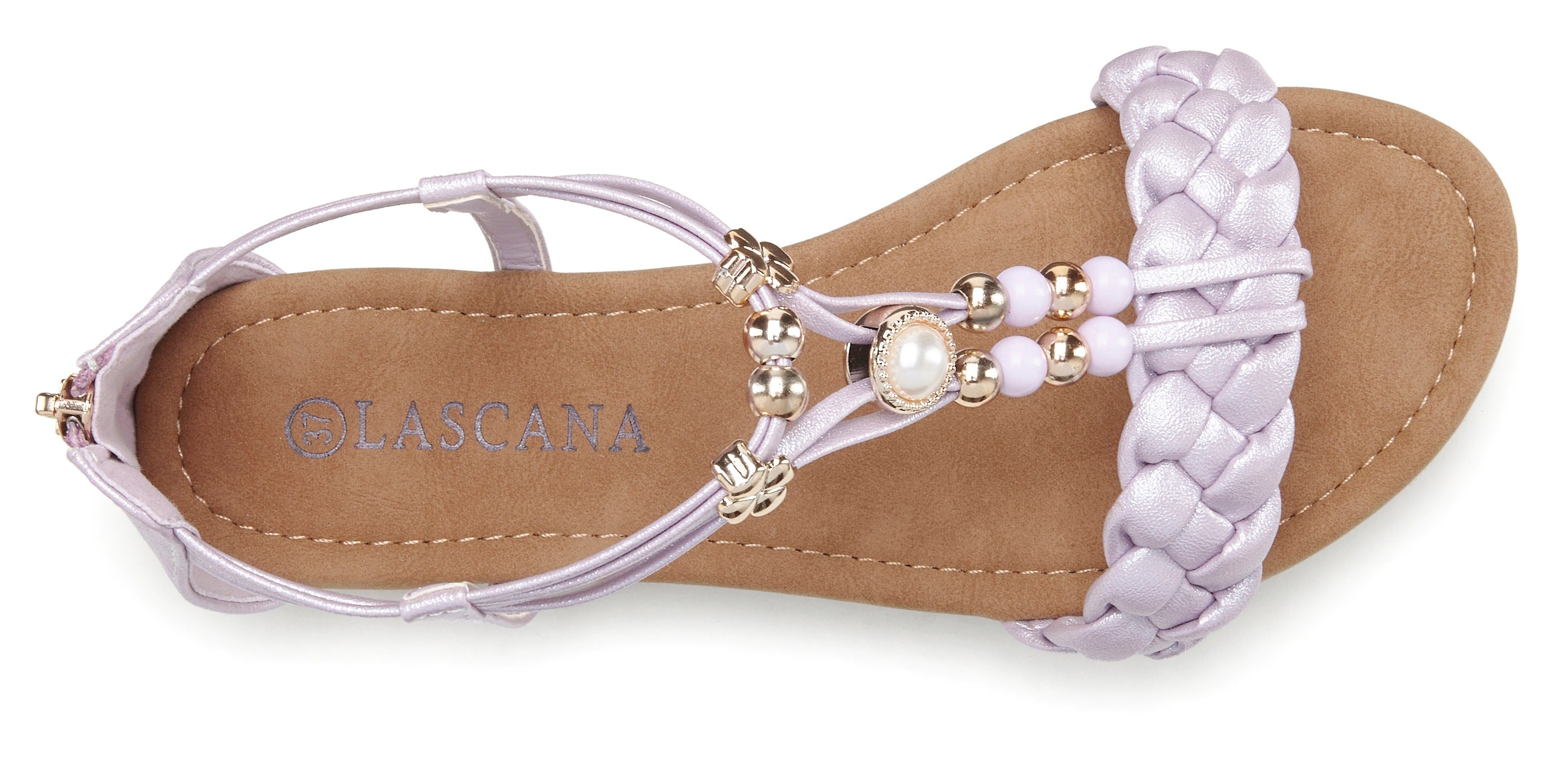 Lascana Sandalen Zomerschoen Sandalette, zomerschoen met verfijnde band VEGAN
