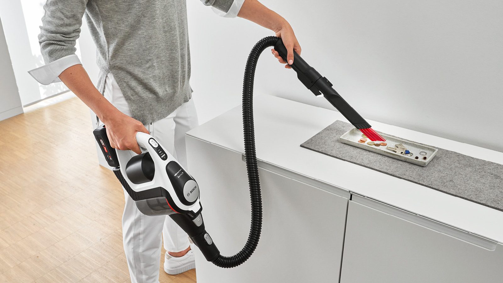 BOSCH Toetsenbord- en ladezuigmond BHZUKYDN Toetsenbord- & lade mondstuk geschikt voor Bosch accu stofzuiger Unl. S 6, 7, 8