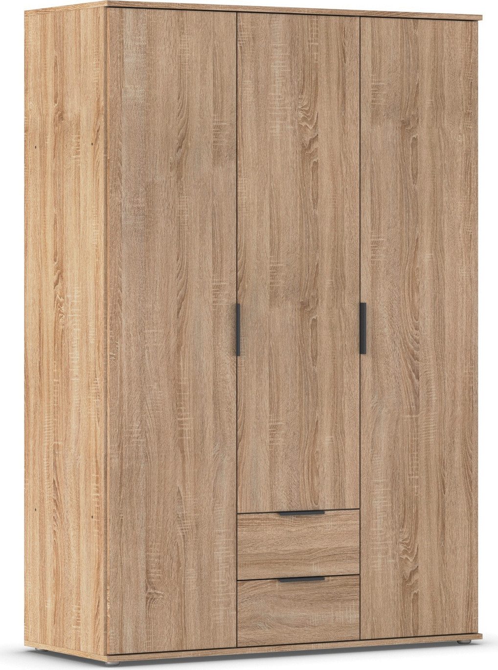 rauch Draaideurkast Kledingkast Kast Garderobe Wasmand ESSEA in 2 Breedtes met 2 lades, in eenvoudig ontwerp, moderne grepen made in germany
