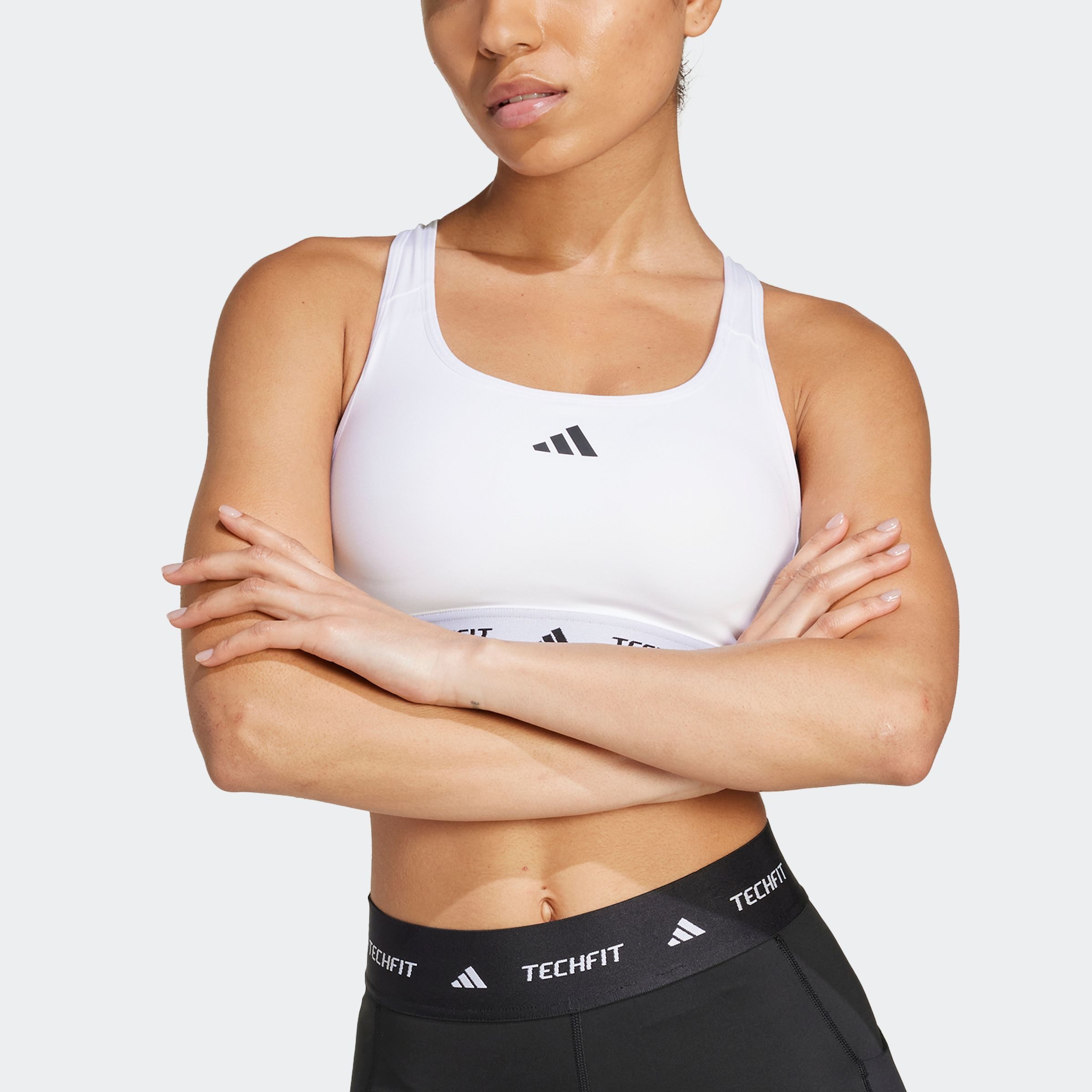 adidas Performance Sport-bh TF BRA (1-delig) dames sport bh's maat S wit