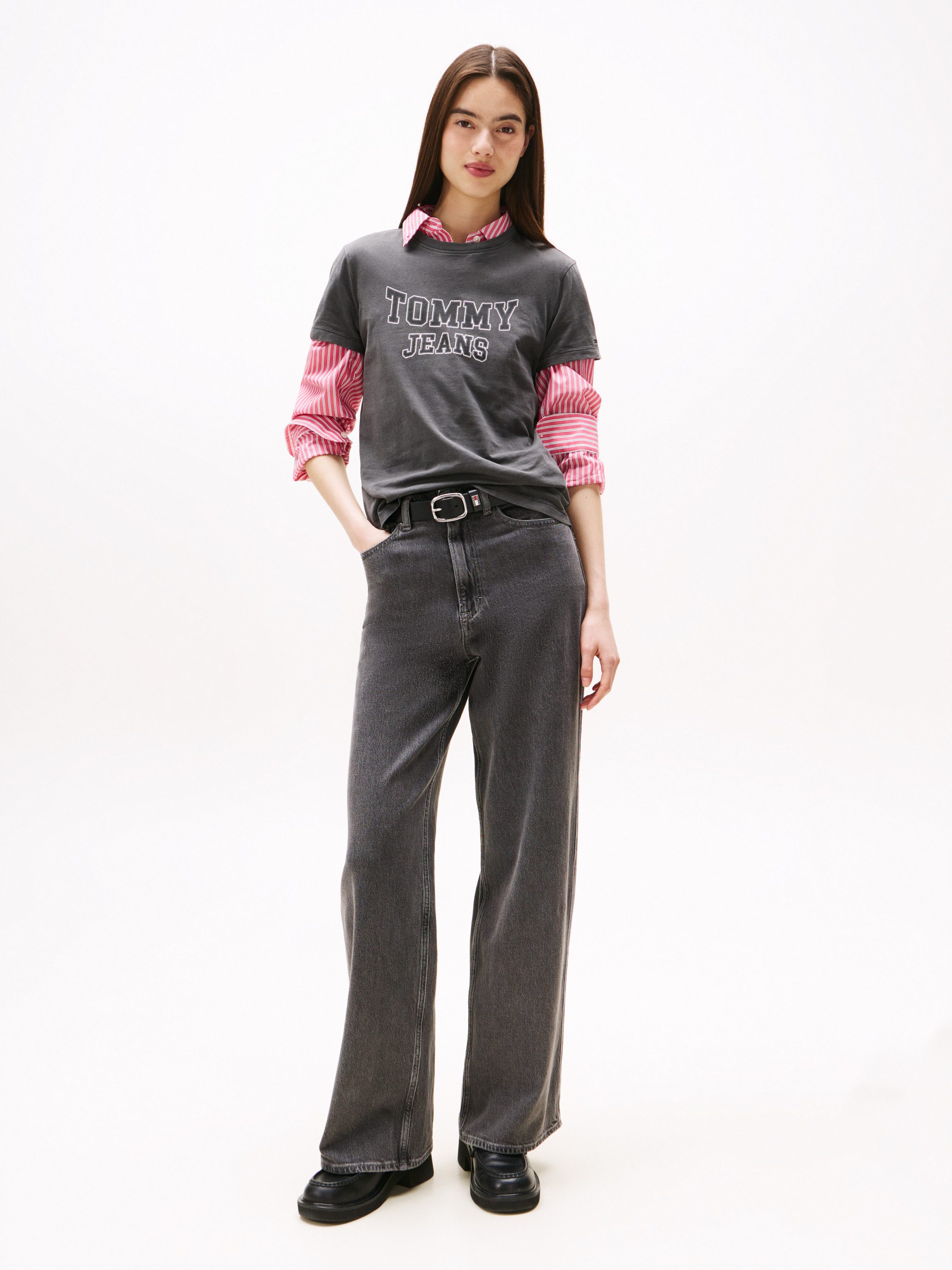 TOMMY JEANS Shirt met korte mouwen TJW REG VARSITY TEE EXT