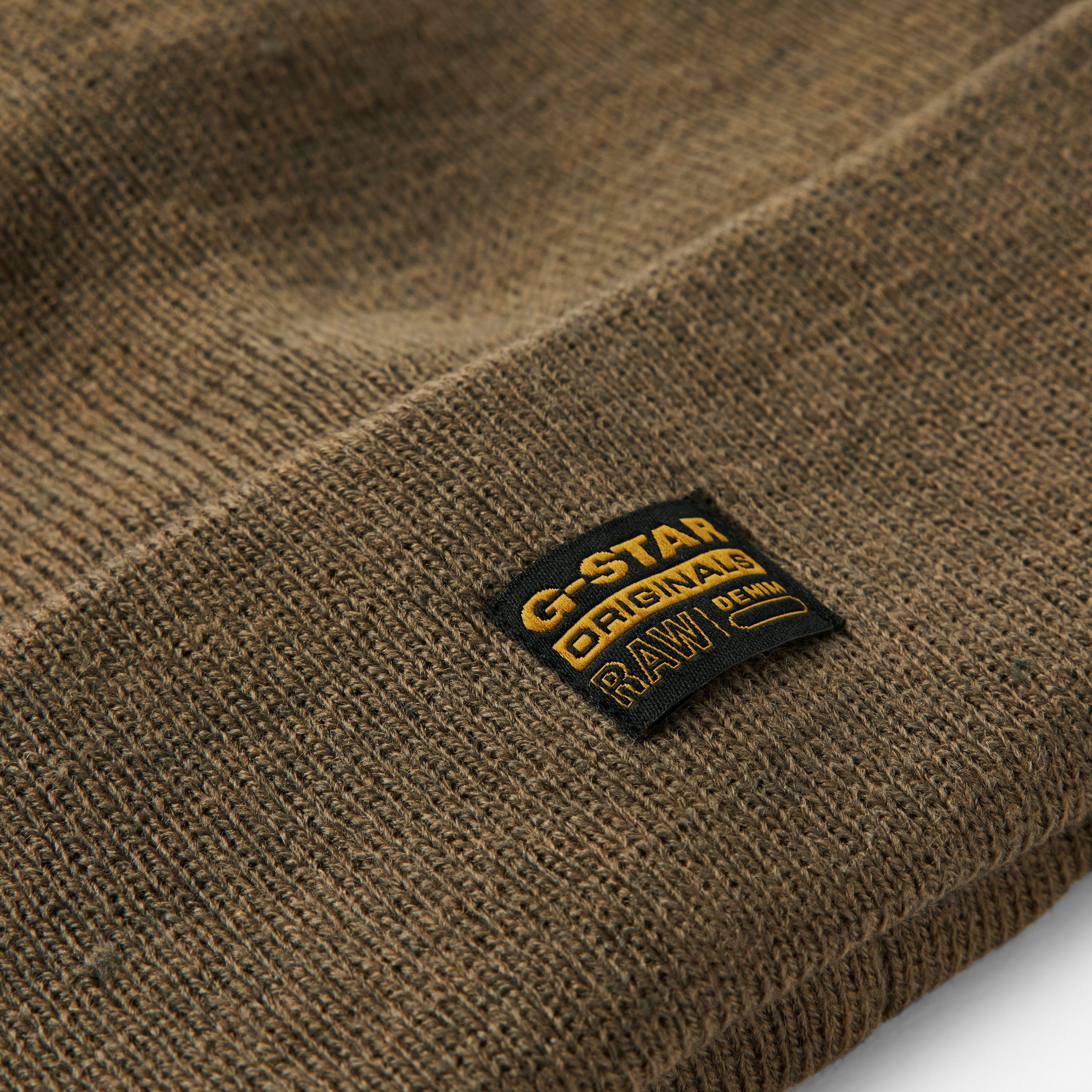 G-Star RAW Beanie Effo Long Beanie met applicatie vooraan