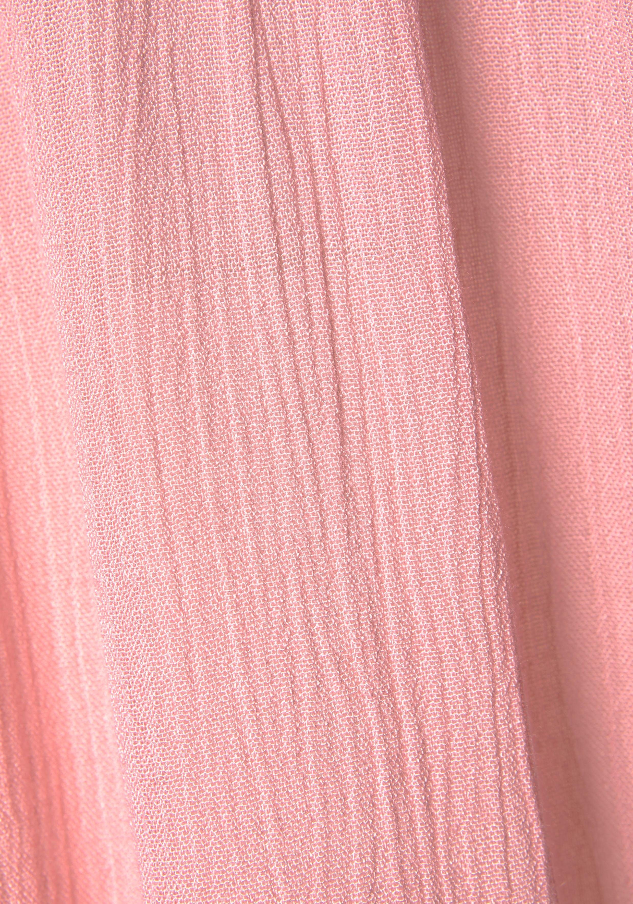 Lascana Crêpe-blouse met geborduurde oogjes, damesblouse, losse pasvorm