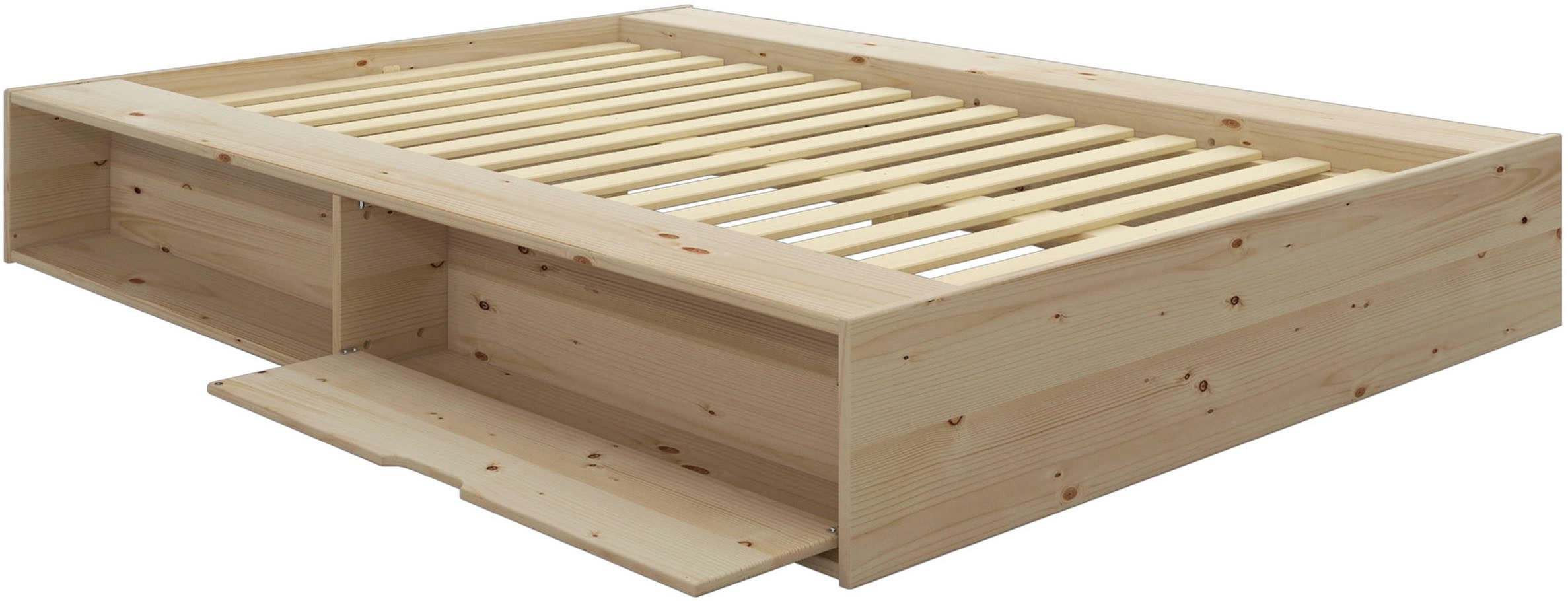 Home affaire Massief houten ledikant Erno, OTTOs keuze, BESTSELLER, opbergbank futonbed, 275KG belastbaar