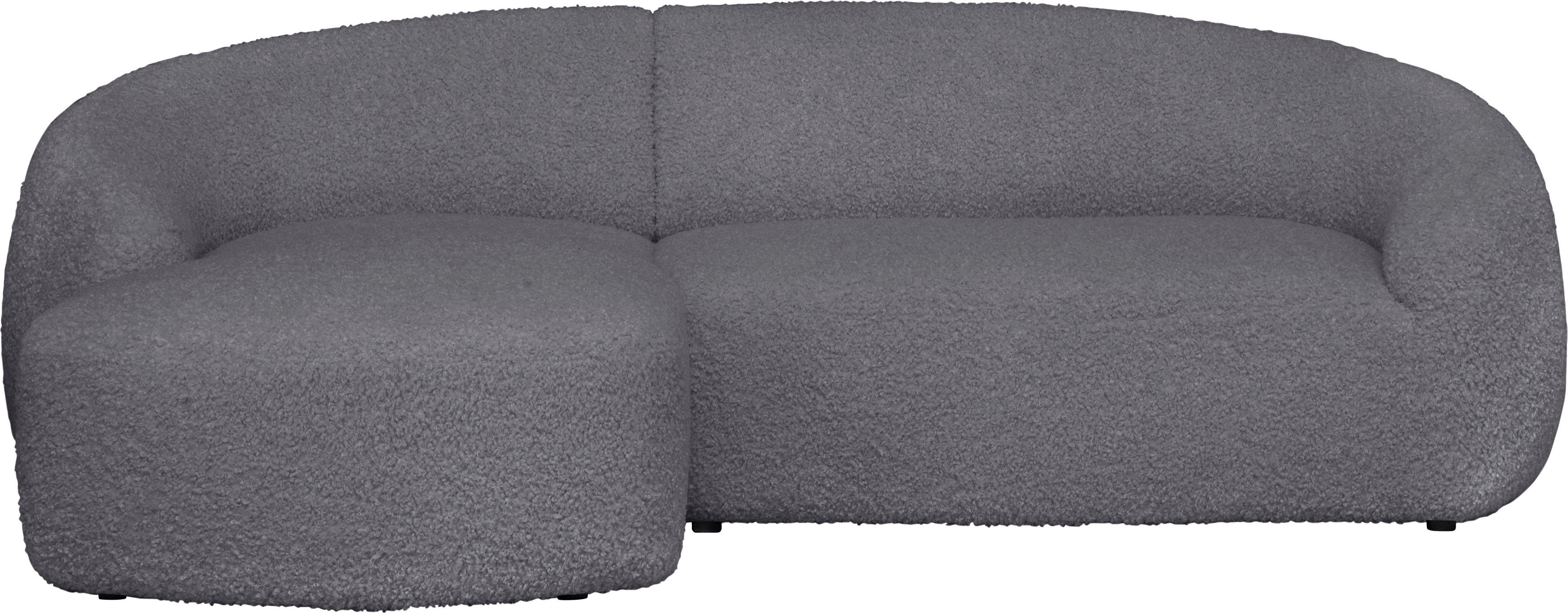 LeGer Home by Lena Gercke Hoekbank YANI L-vorm, designerbank, organische vorm, afmetingen B/D/H: 255/170/81 cm