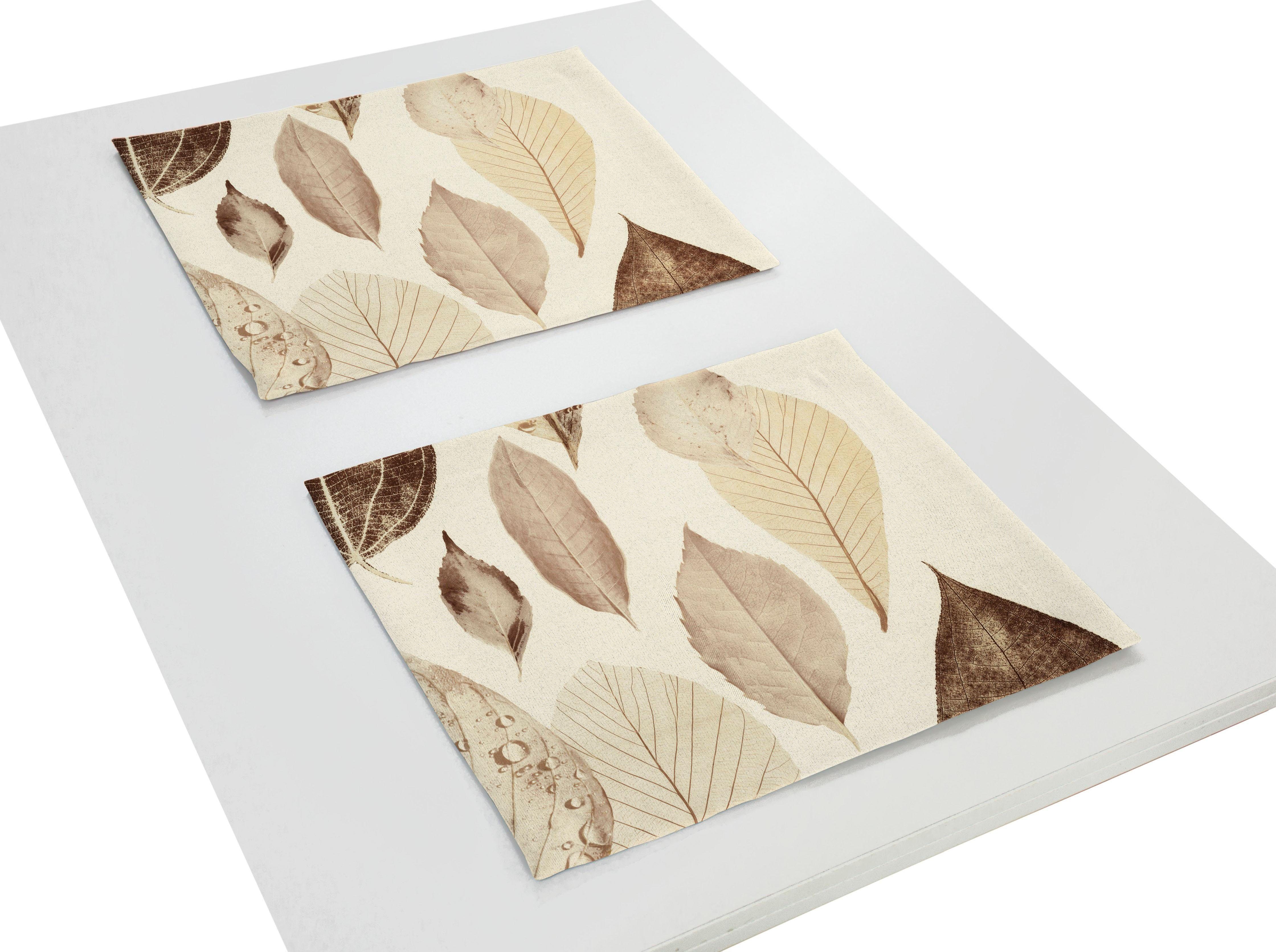 Wirth Set placemats MAREK (set, 2 stuks) tafelkleden bruin