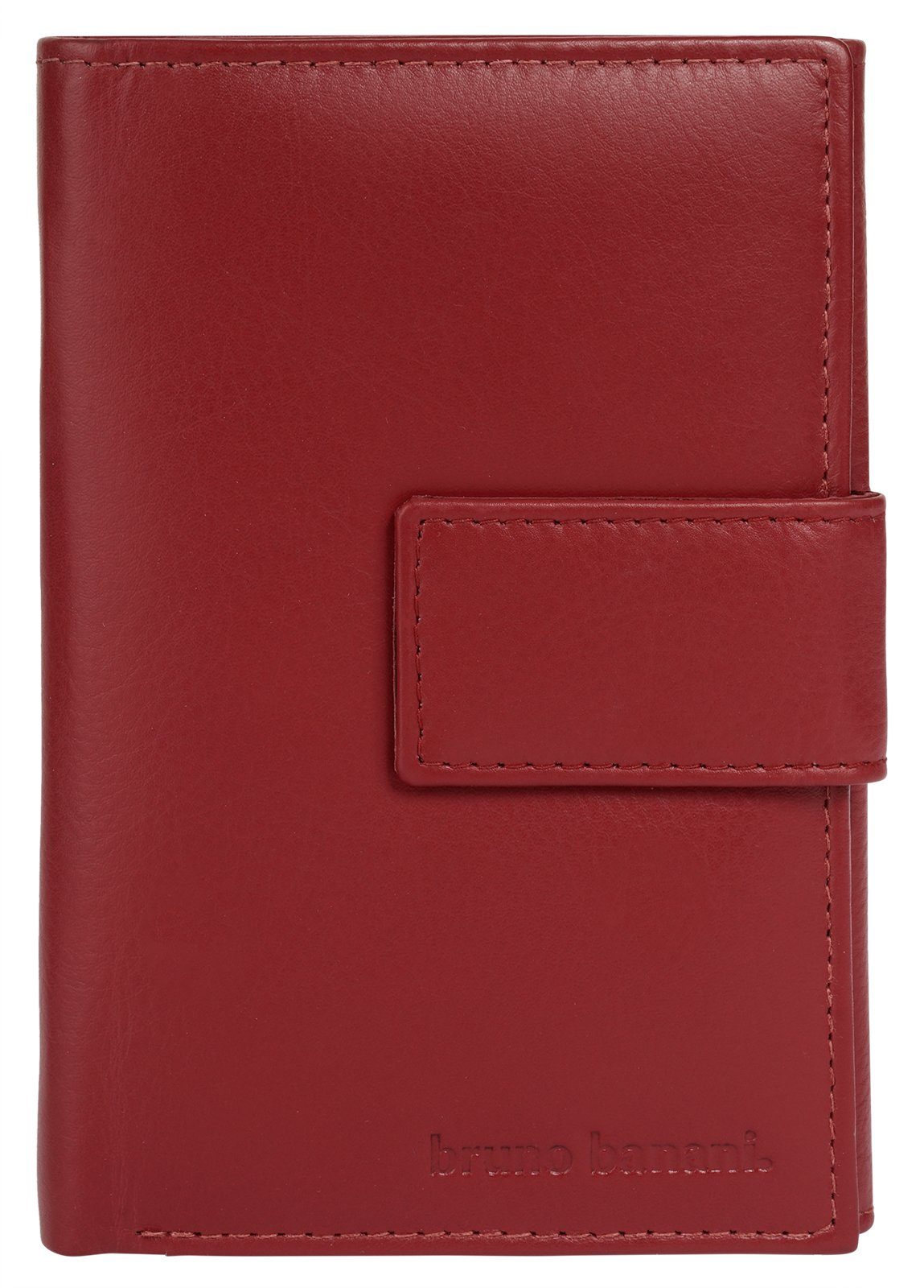 Bruno Banani Portemonnee echt leder unisex portemonnees rood