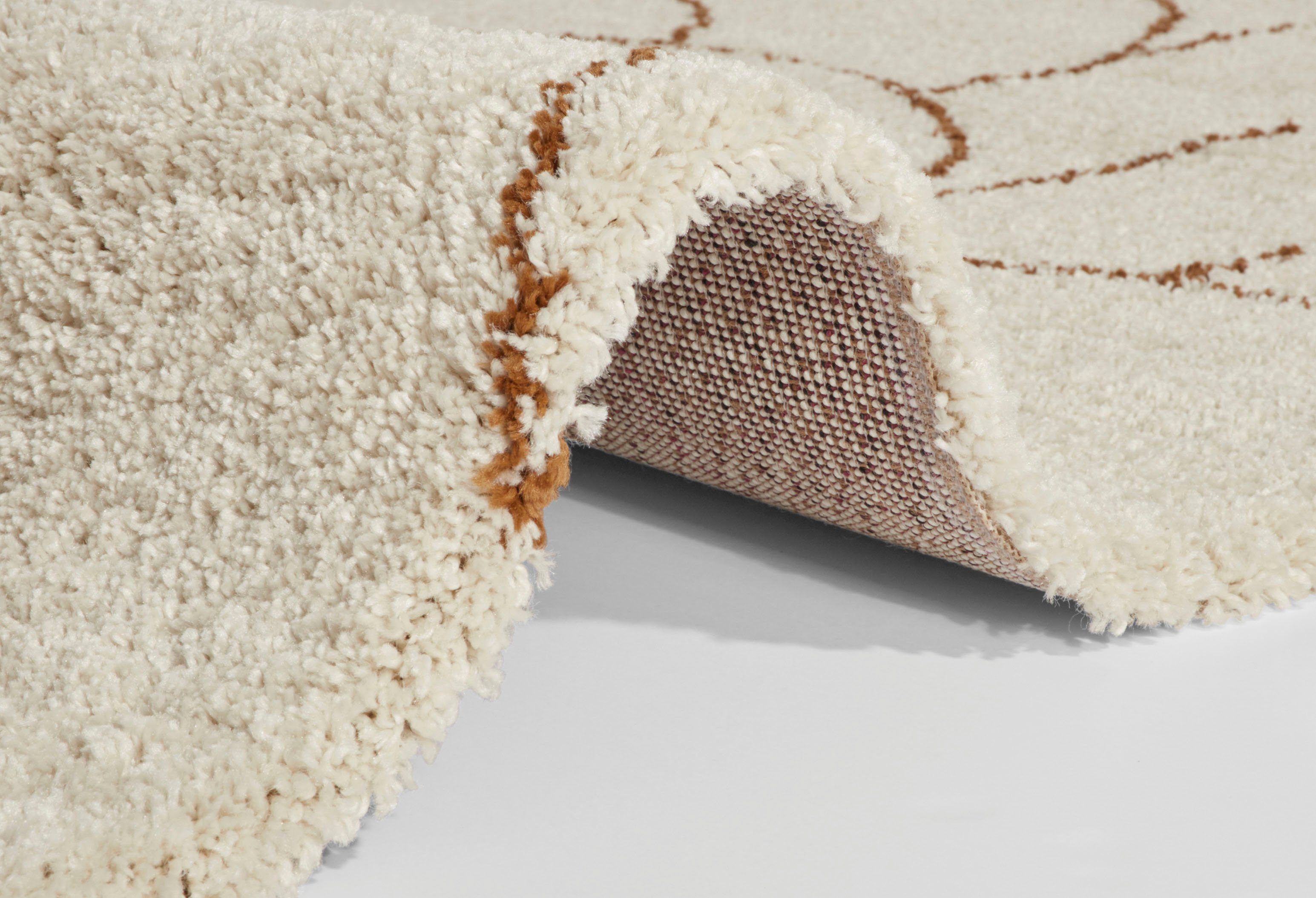 HANSE Home Hoogpolig vloerkleed Thane Shaggy, Zacht, Boho, Grafisch patroon, Woonkamer, Slaapkamer