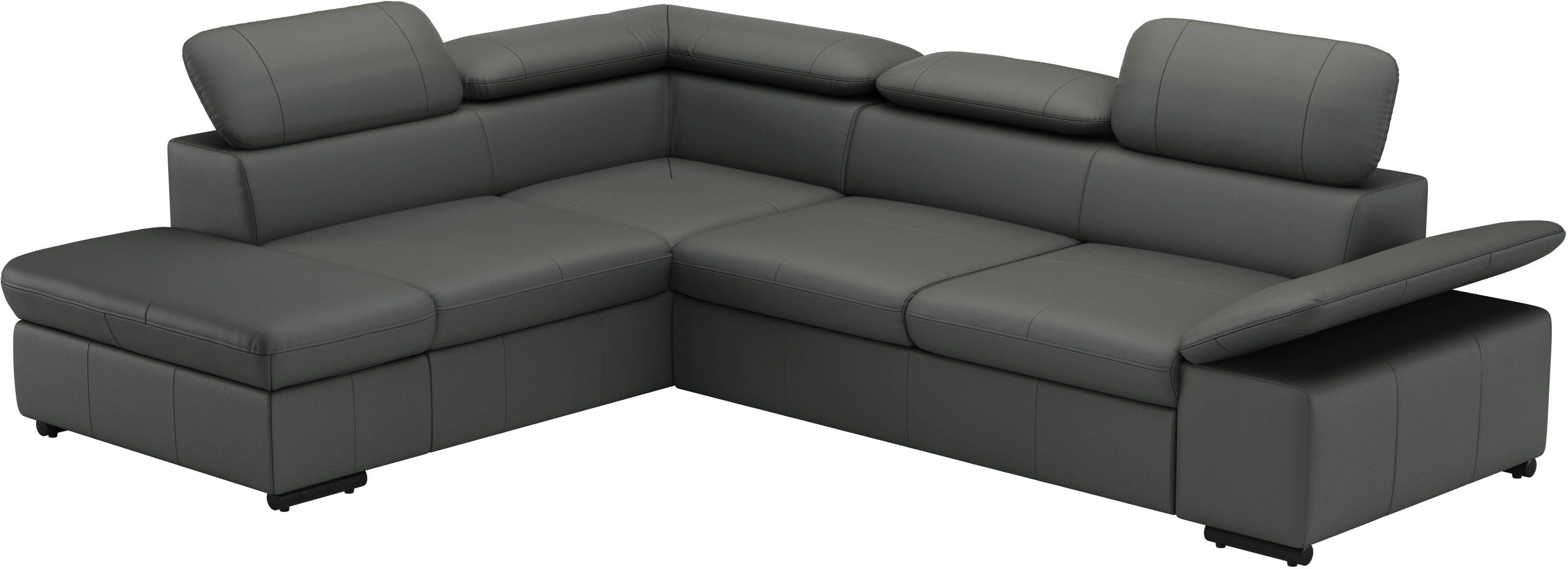 sit&more Hoekbank Alcudia L-vorm met armverstelling, optionele hoofdeindverstelling en bedfunctie