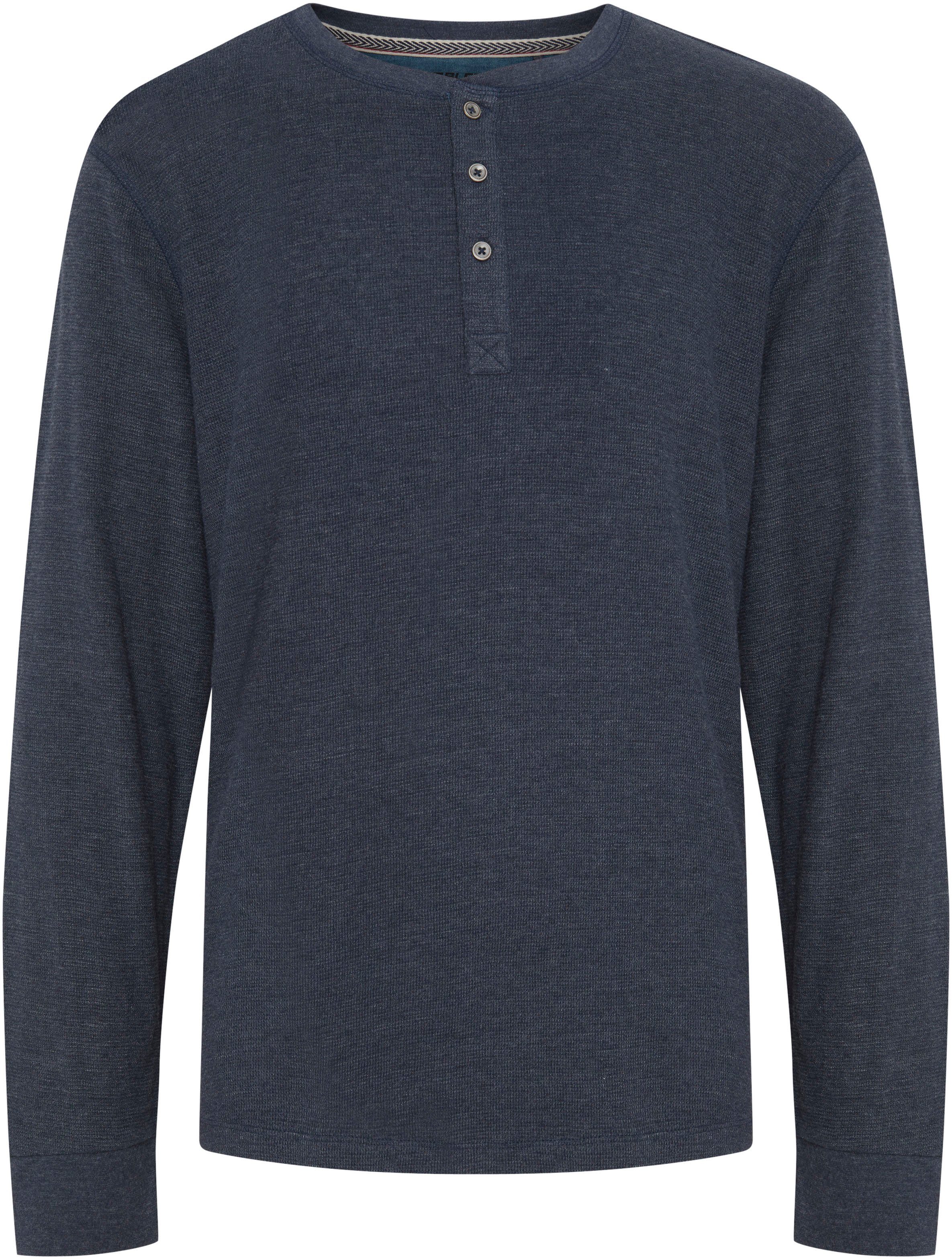 Blend Shirt met lange mouwen BHNOBLE heren longsleeves maat M (48/50) blauw