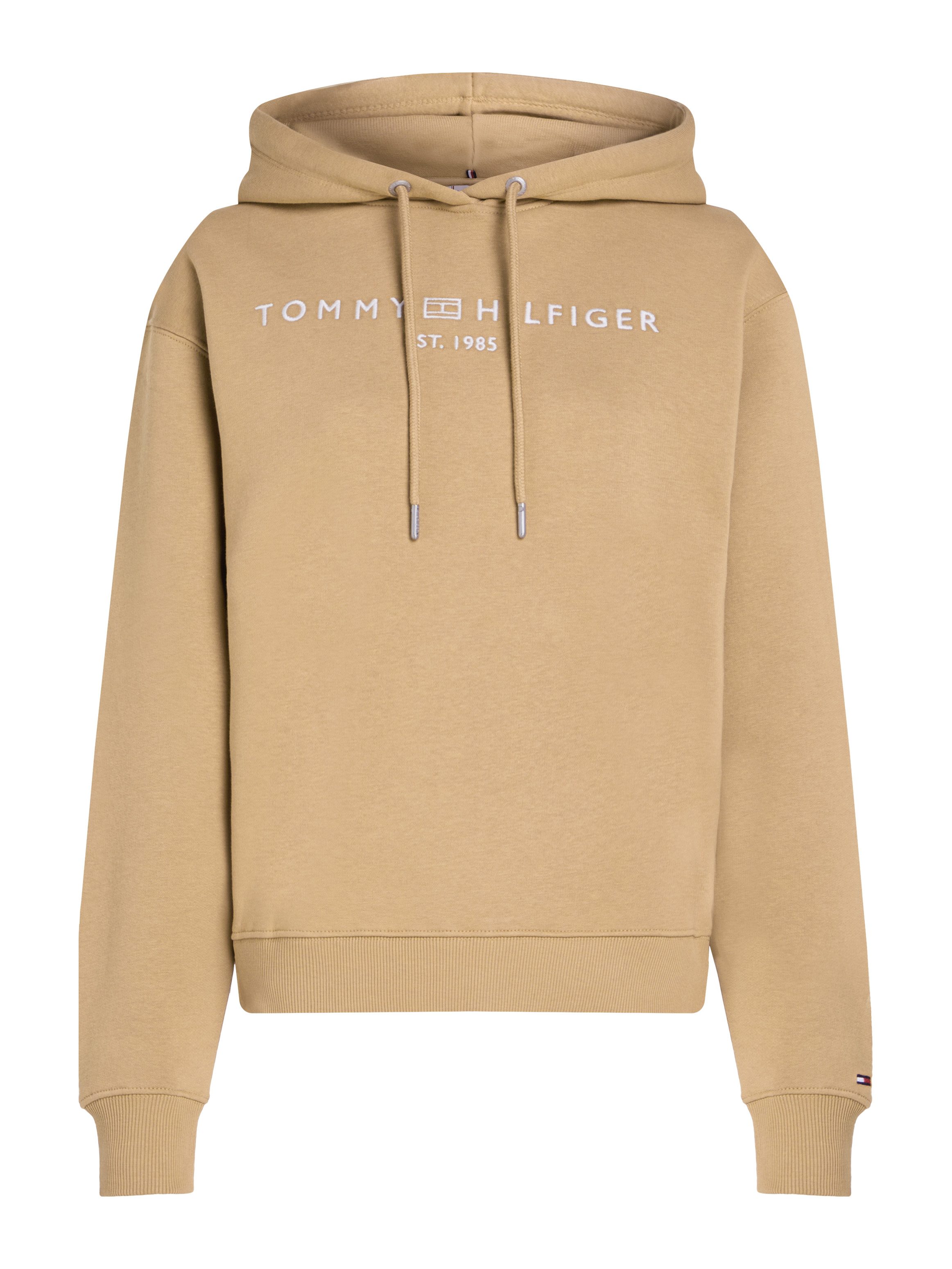Tommy Hilfiger Curve Hoodie CRV MDRN REG CORP LOGO HOODIE in grote maten capuchon met logo-borduursel op de onderarm