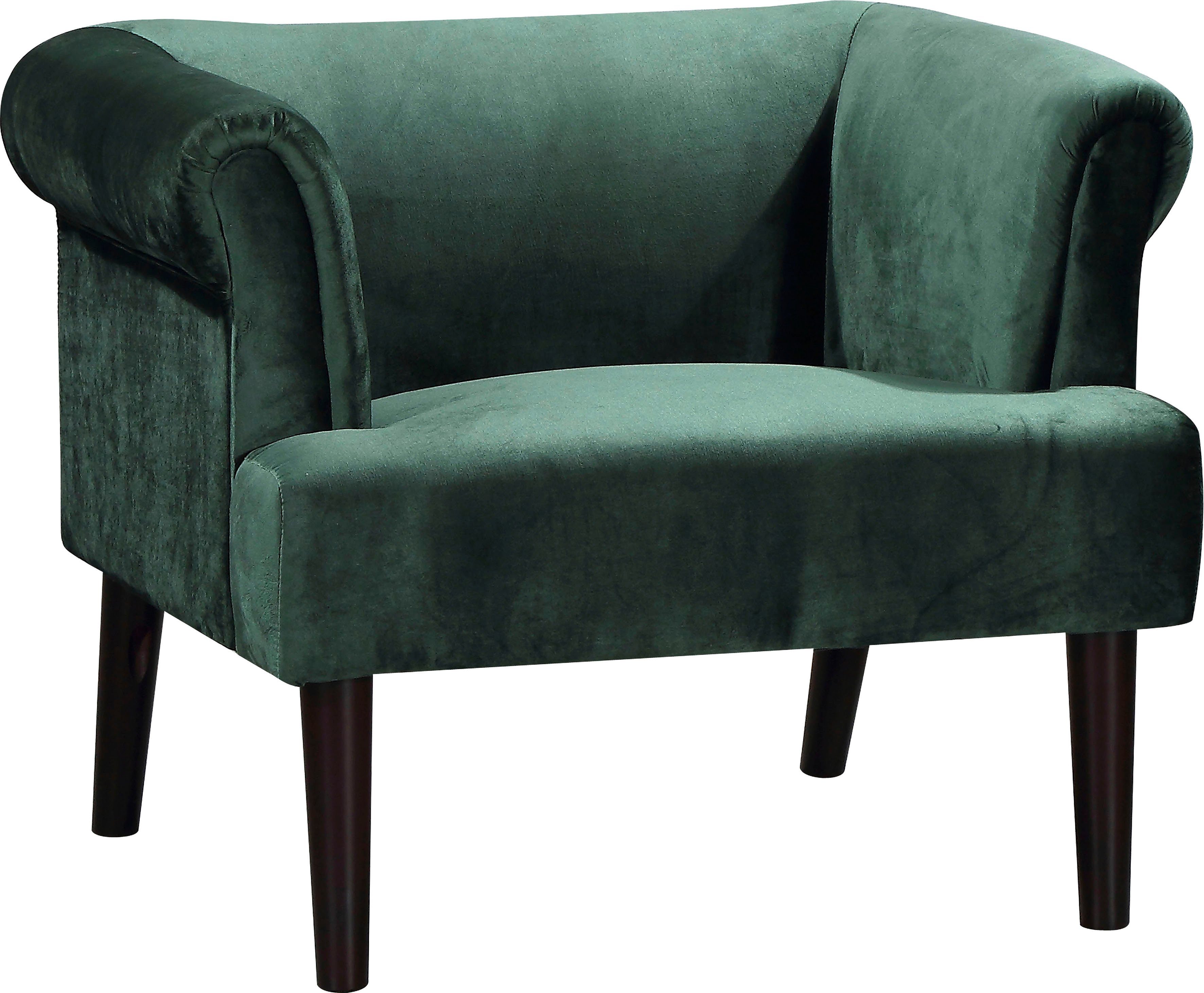 ATLANTIC home collection Fauteuil Charlie Loungestoel met golfvoet