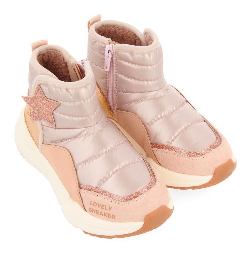 Gioseppo Winterlaarzen POLGAR Plateau laarzen, klittenlaarzen, chunky sneakers met ster in roségoudkleur