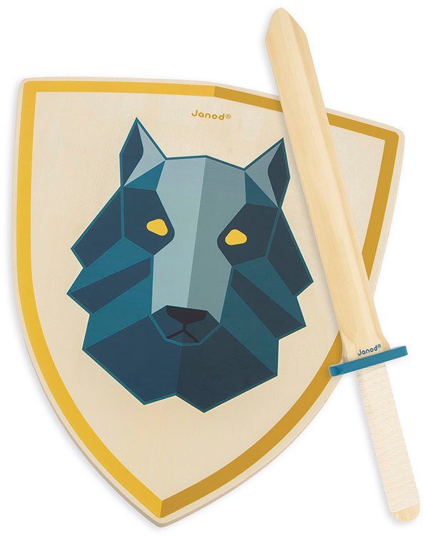 Janod Pijl en boogset voor kinderen Ridder-set wolf FSC®- beschermt bos - wereldwijd