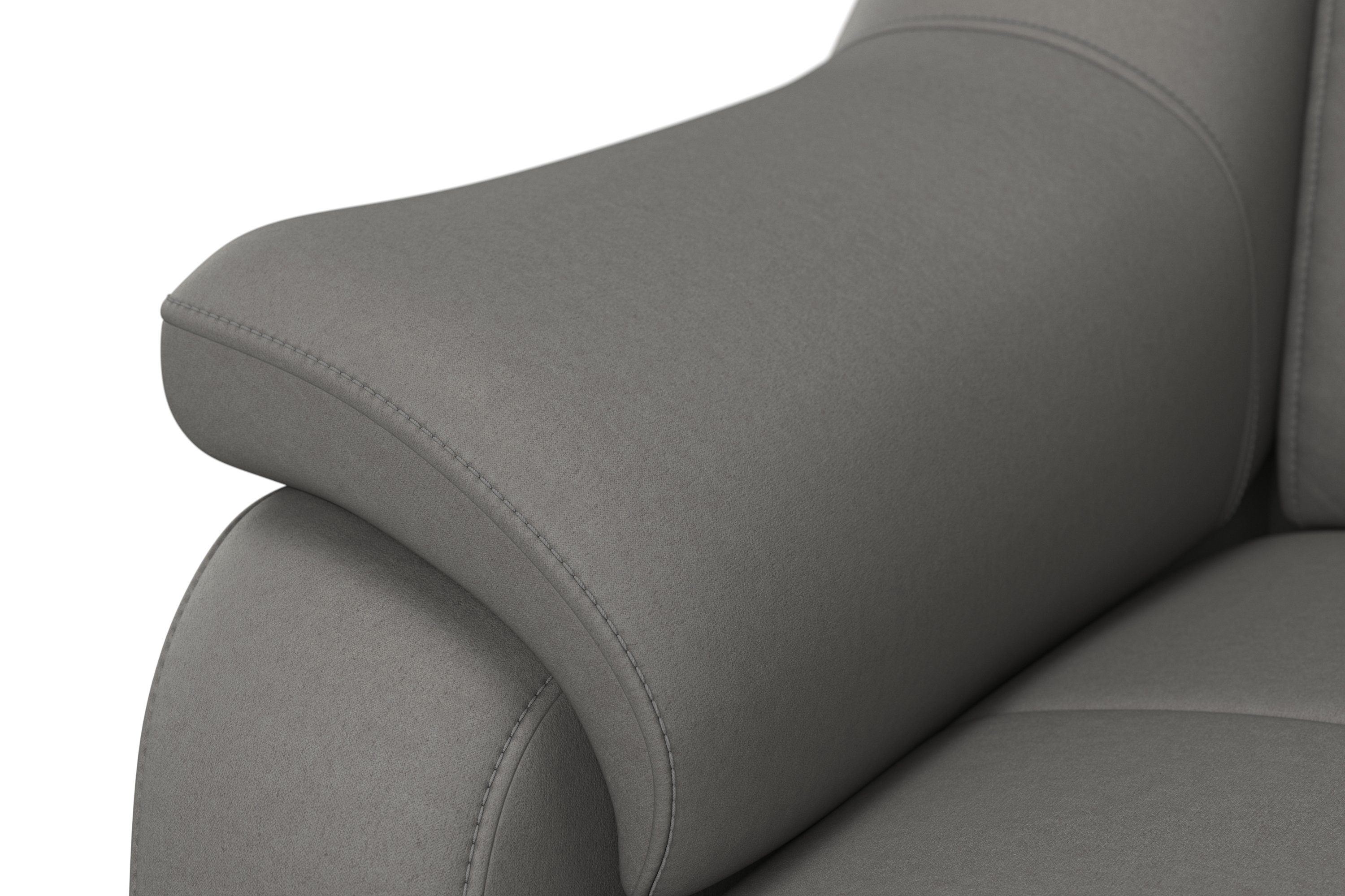 sit&more Hoekbank Freetown L-vorm met verstelbare hoofdsteun en comfortabele binnenvering