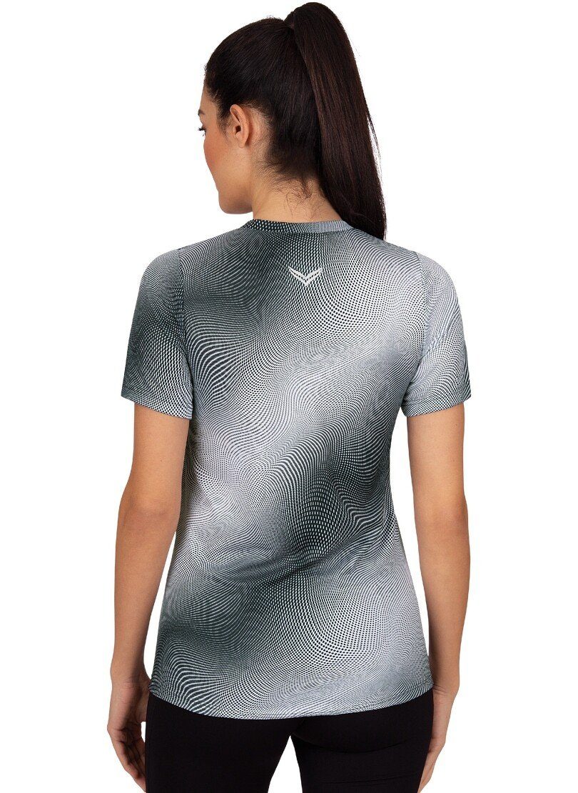 Trigema T-shirt TRIGEMA COOLMAX® sportshirt met een modieuze print (1-delig)