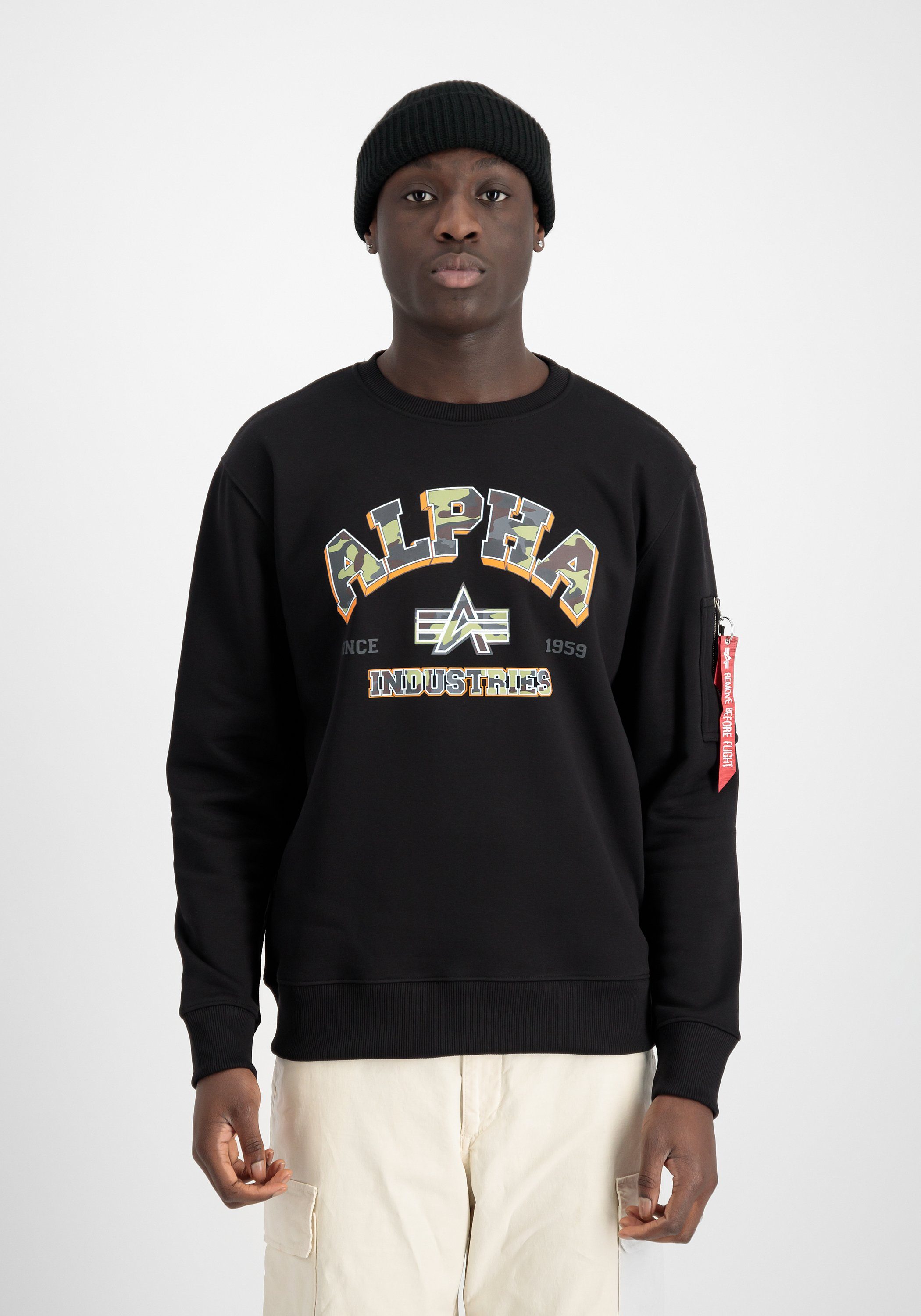 Alpha Industries Sweater ALPHA INDUSTRIES Men - Sweatshirts College Camo Sweater