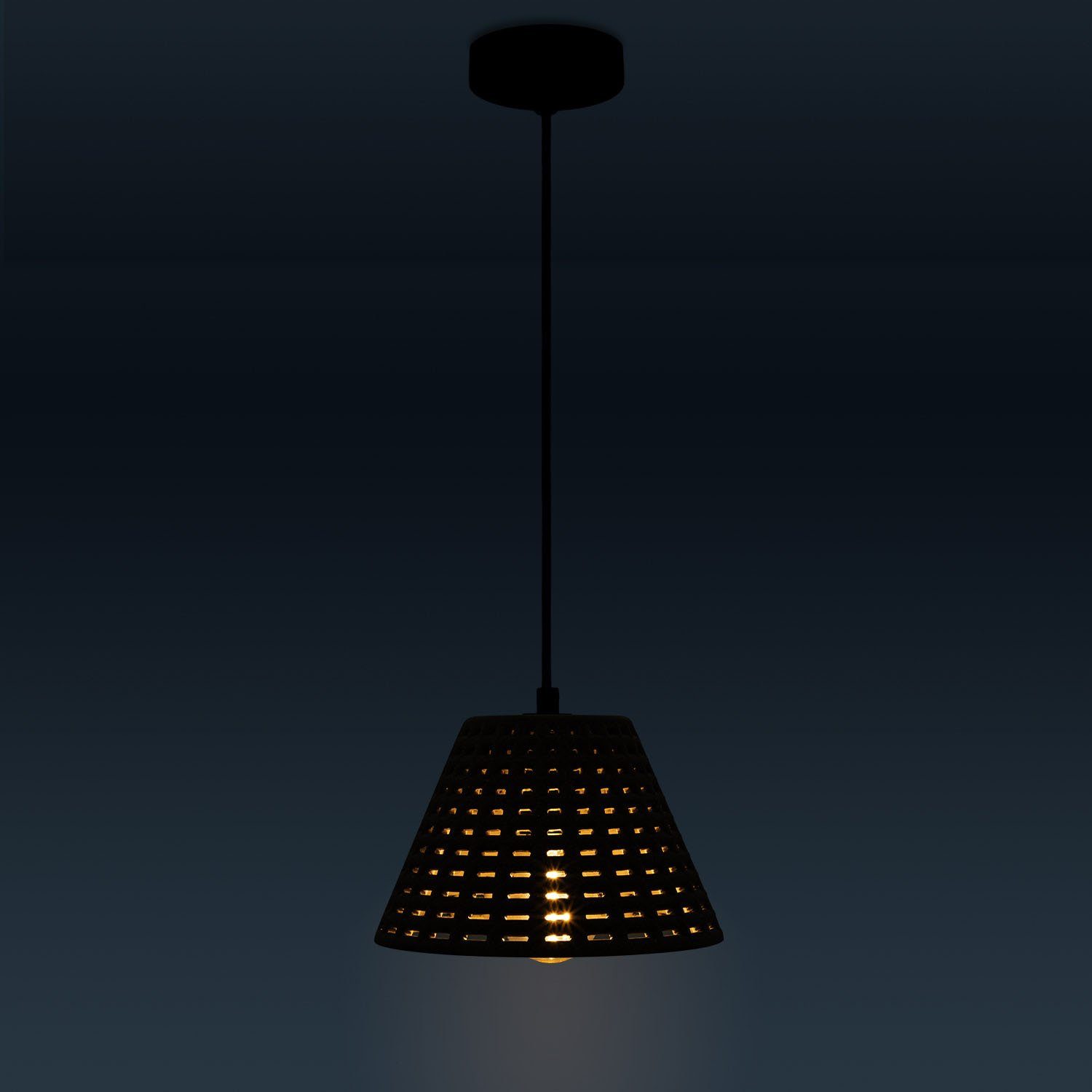 Paco Home Hanglamp Gitta Hanglamp led, E27 hek lamp woonkamer eetkamer keuken beton